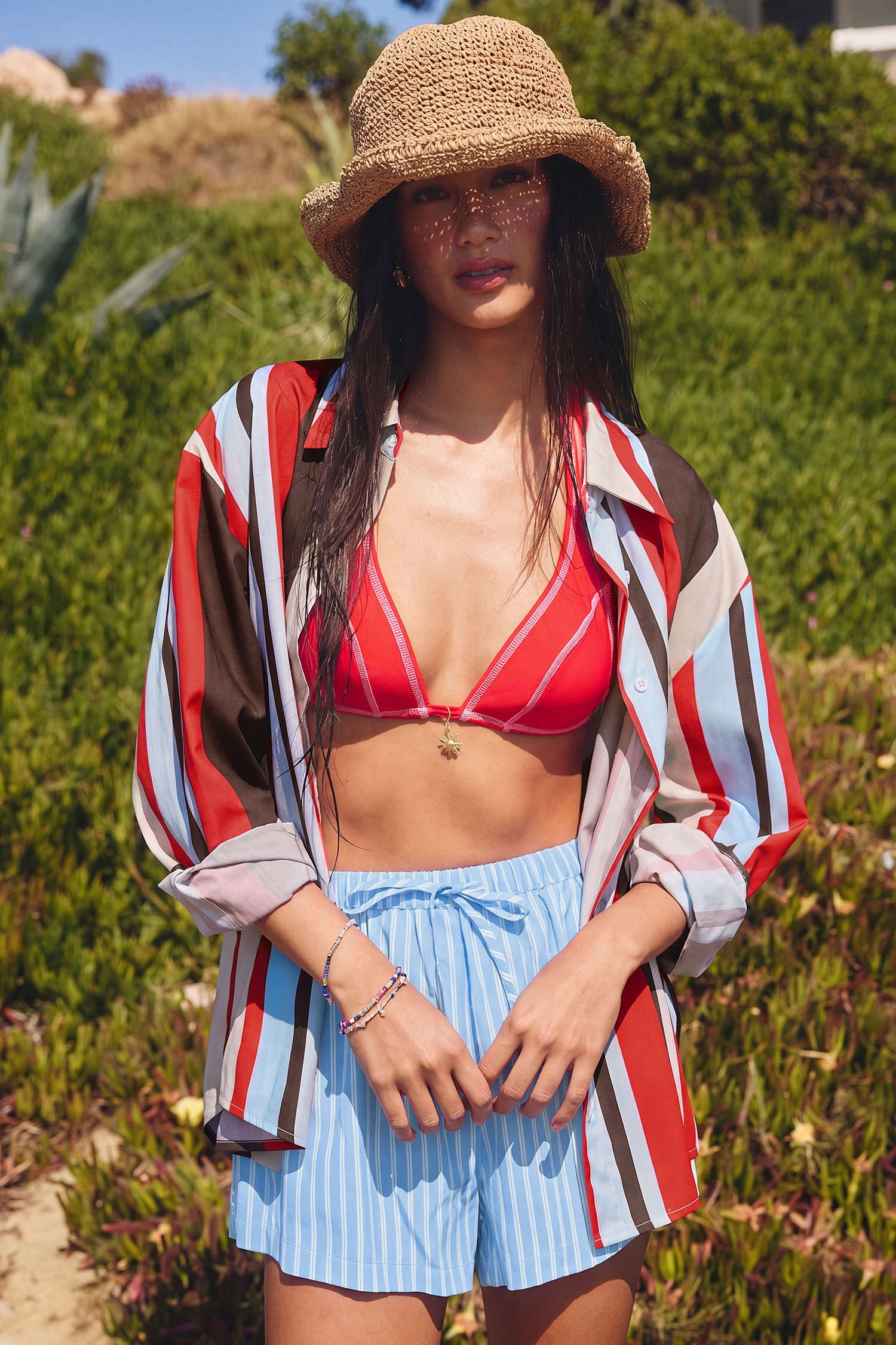 Golden Coast Striped Top