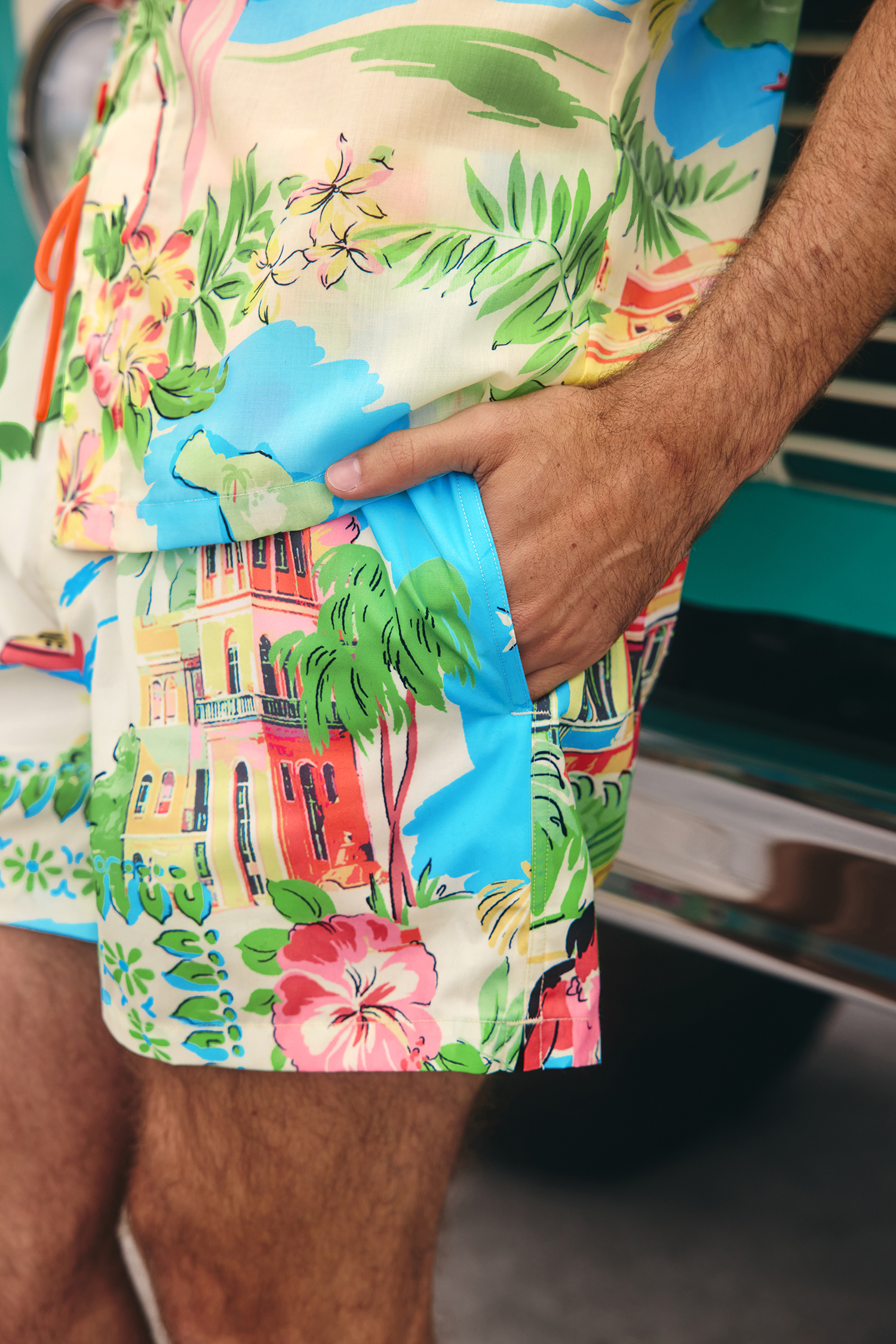 Scenic Route Tropical Board Shorts