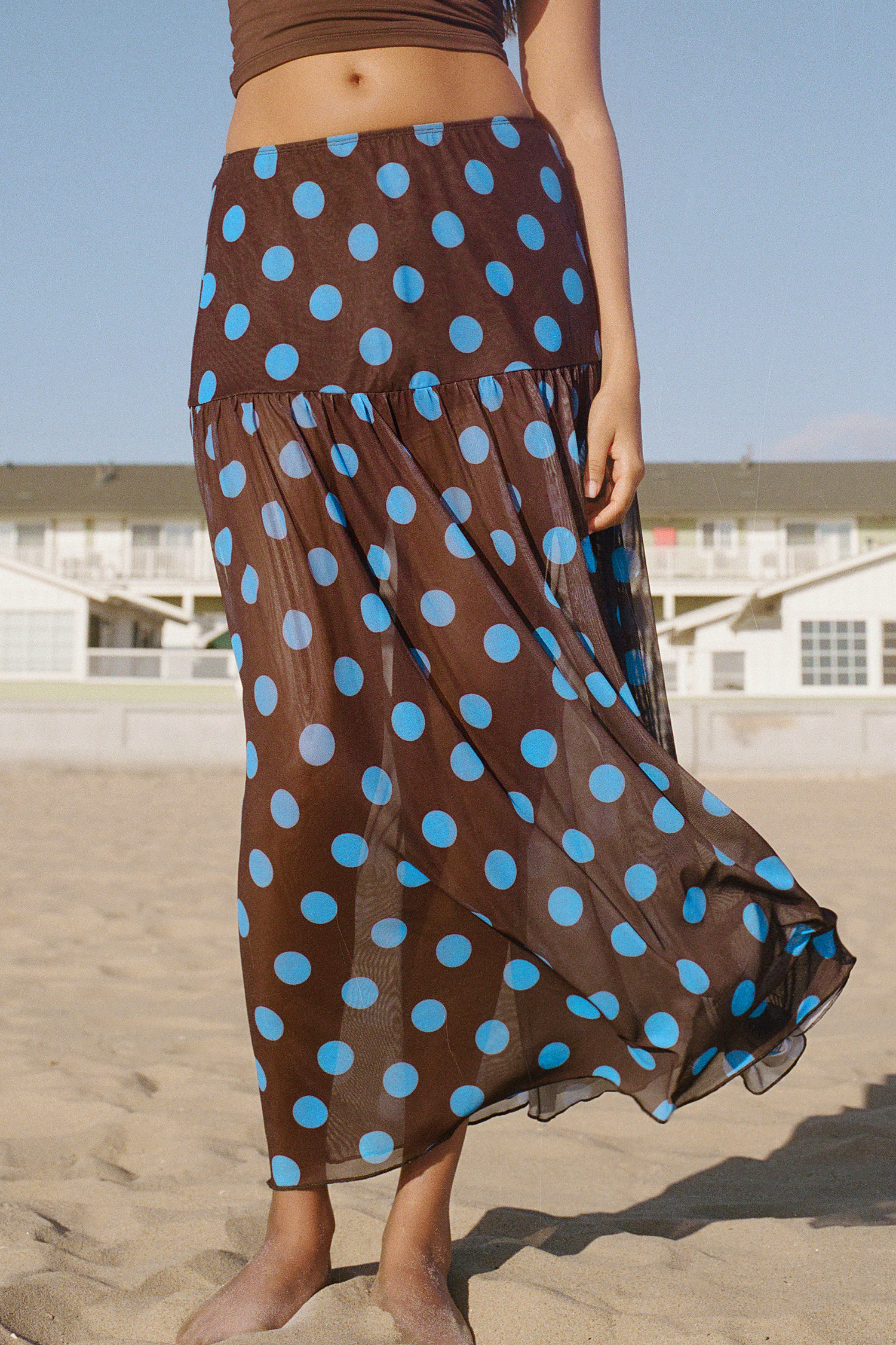 Golden Hour Photo Polka Dot Cover-Up Sarong