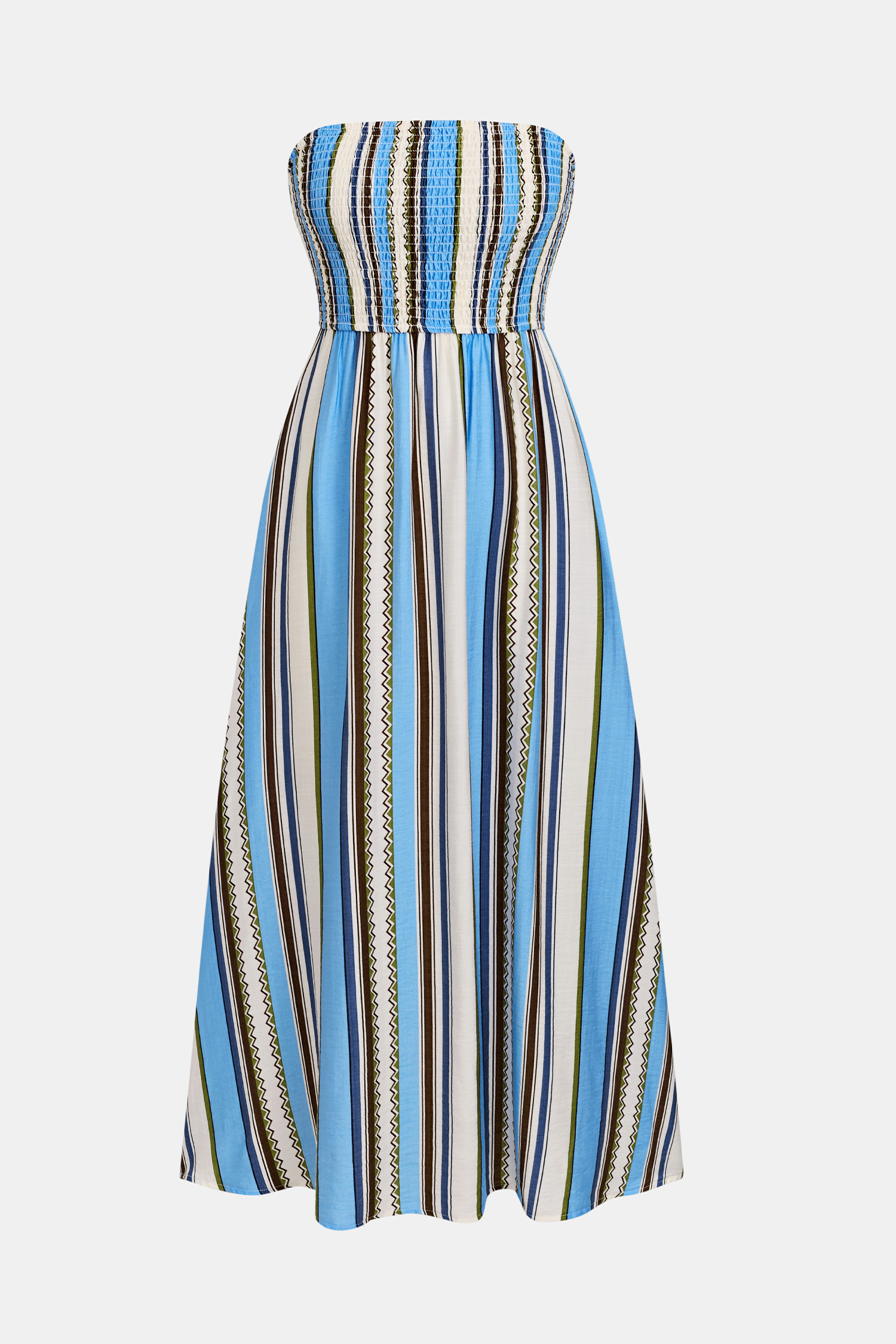 Seaside Picnic Striped Maxi Dress