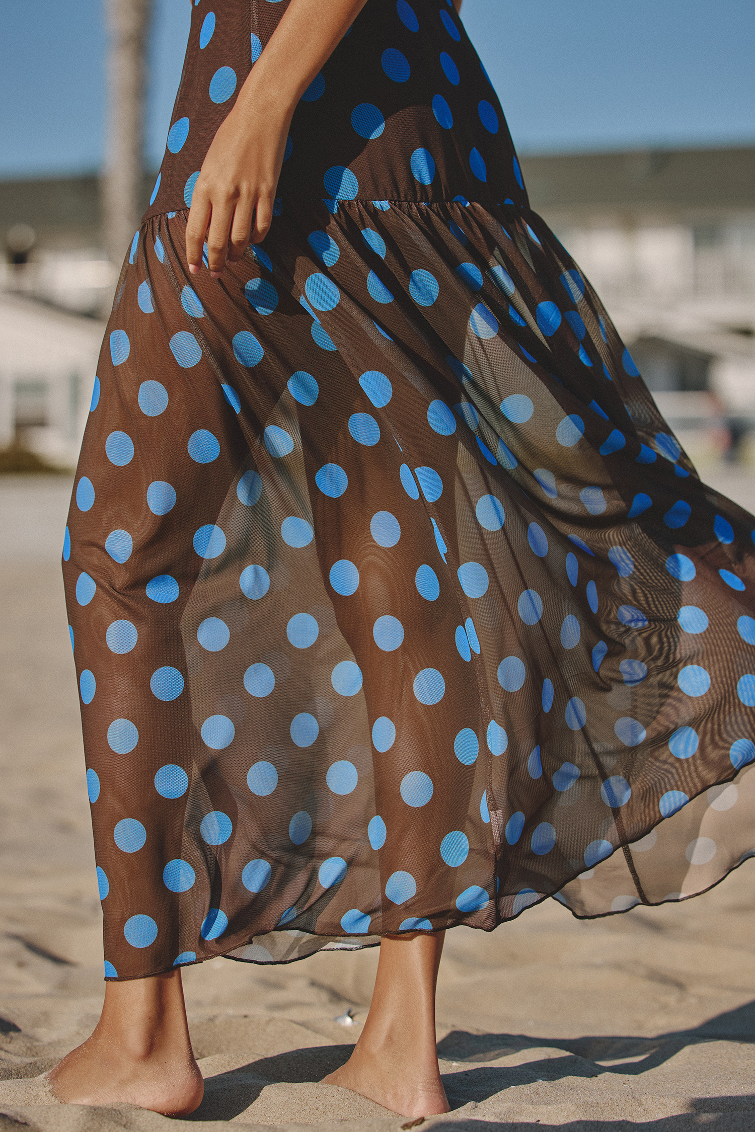 Golden Hour Photo Polka Dot Cover-Up Sarong