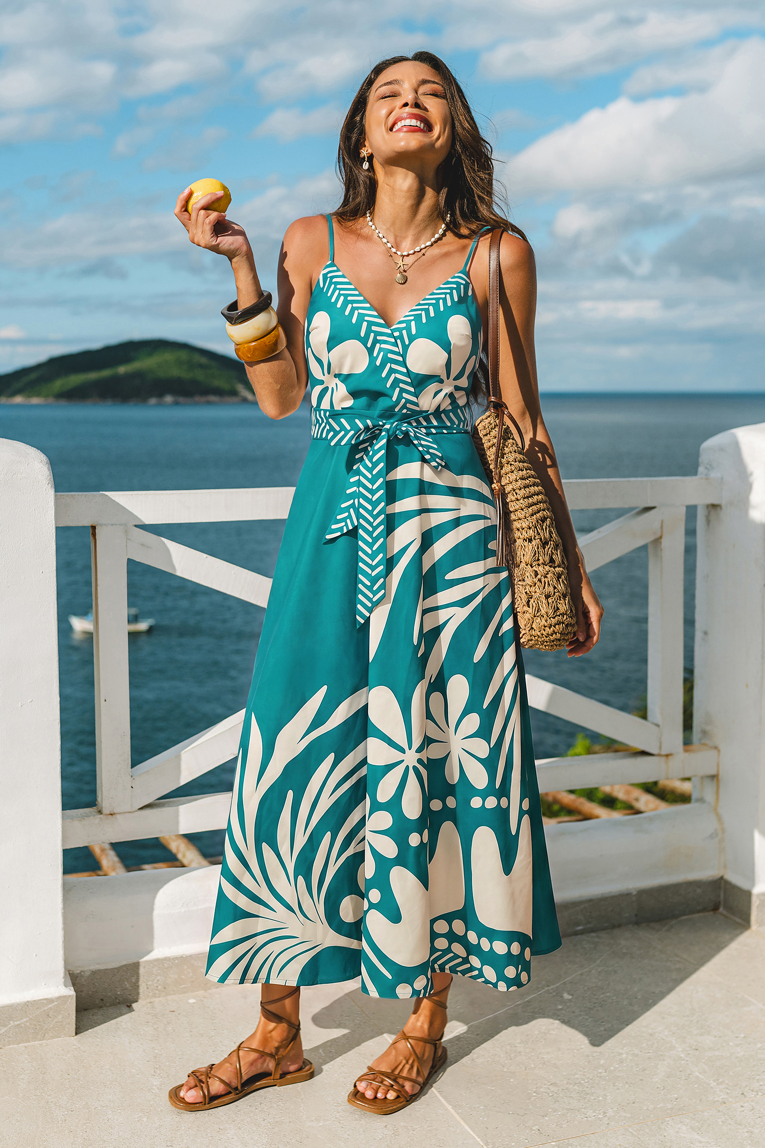Road Trip Tropical Maxi Dress