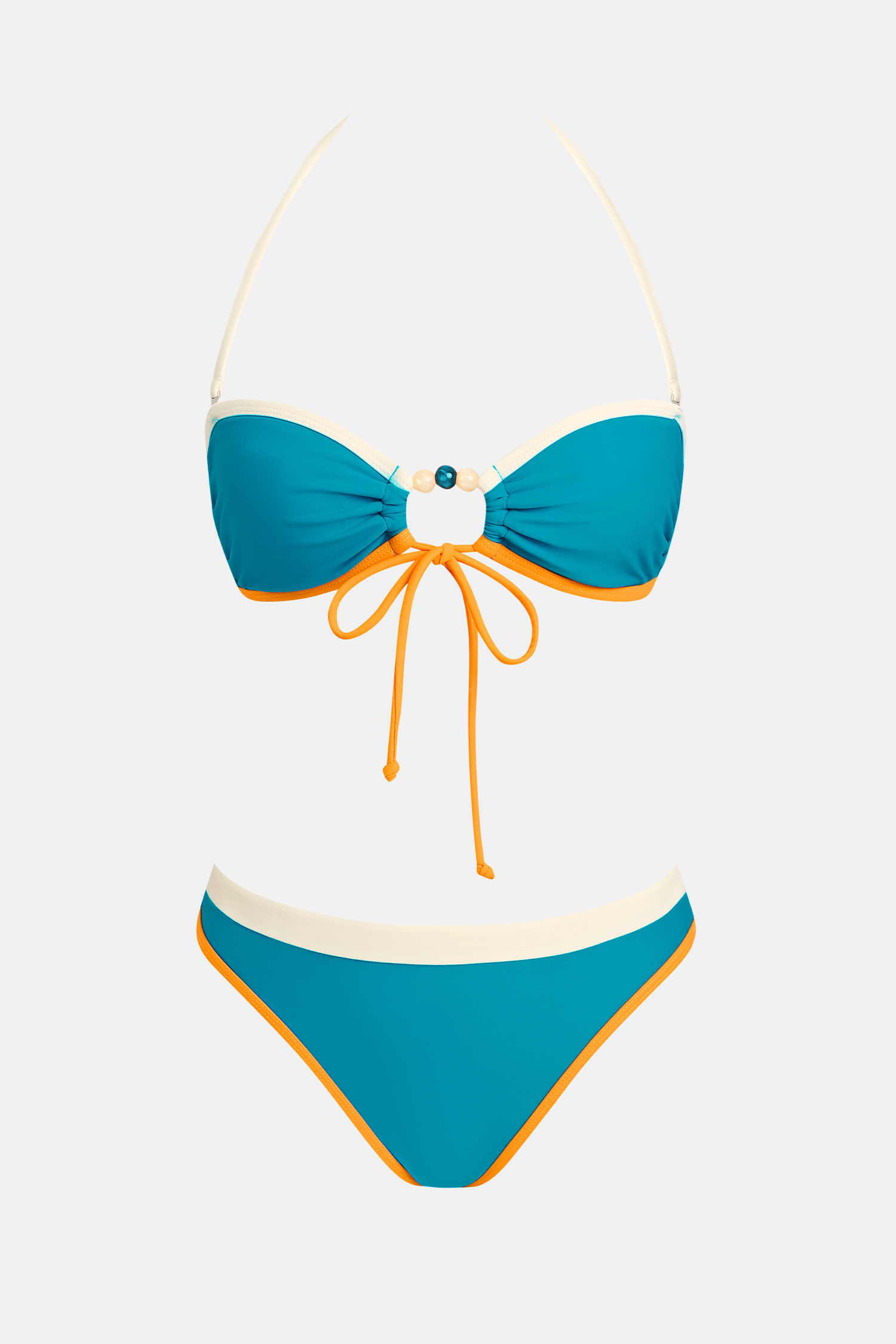 Coast Along Colorblock Bikini Set