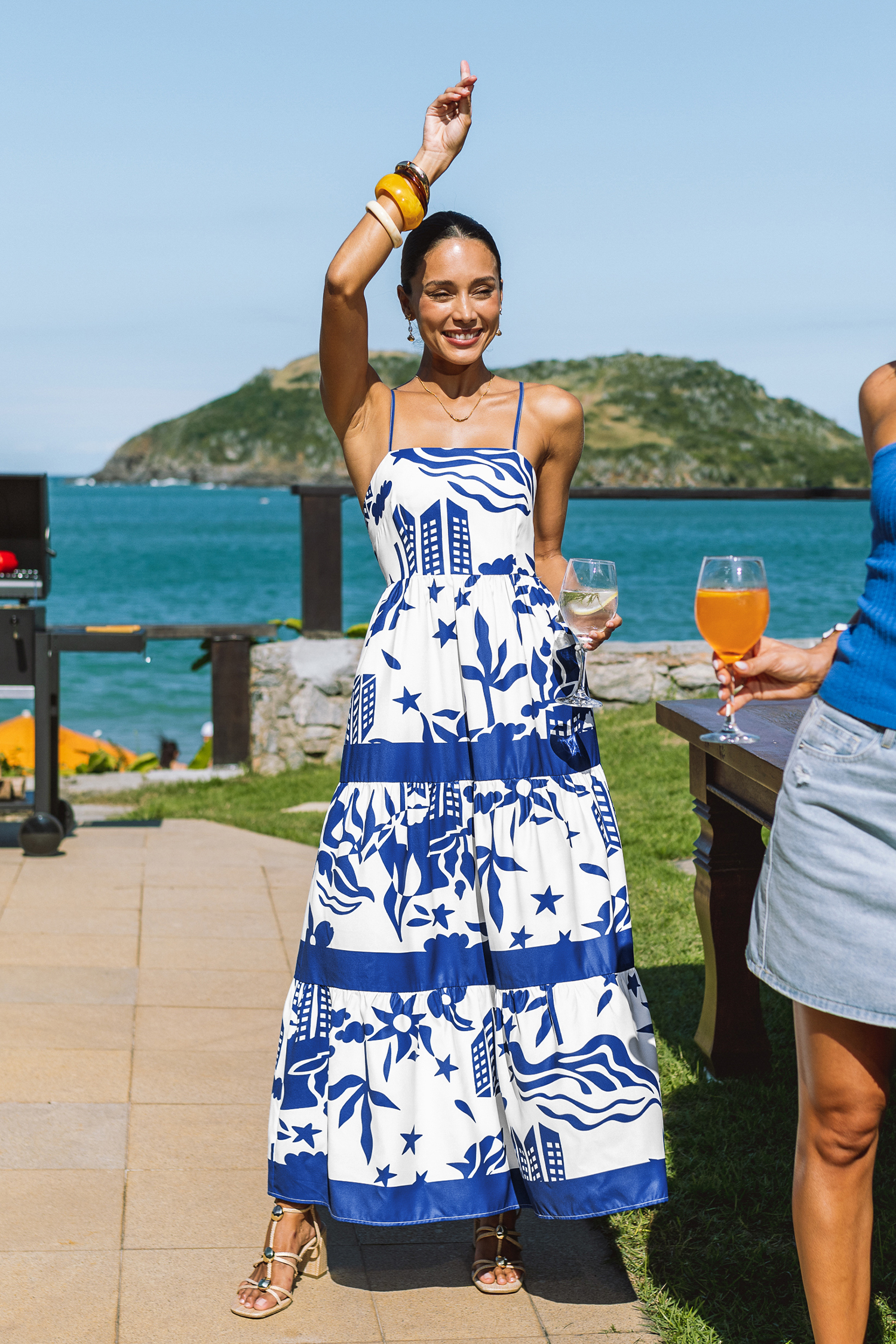 Heating Up Tropical Maxi Dress