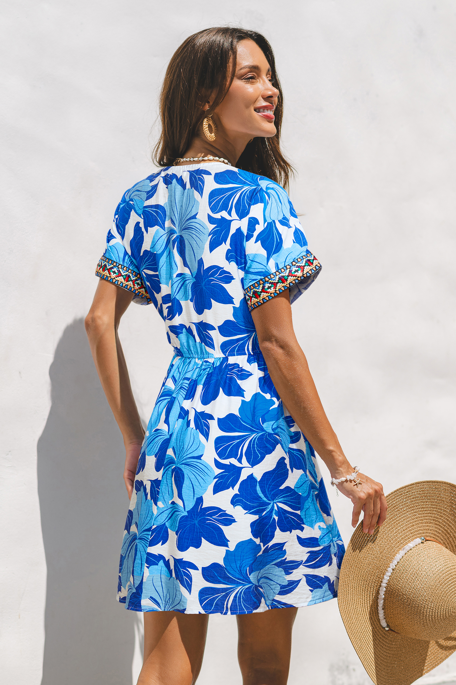 So Genuine Tropical Mini Dress