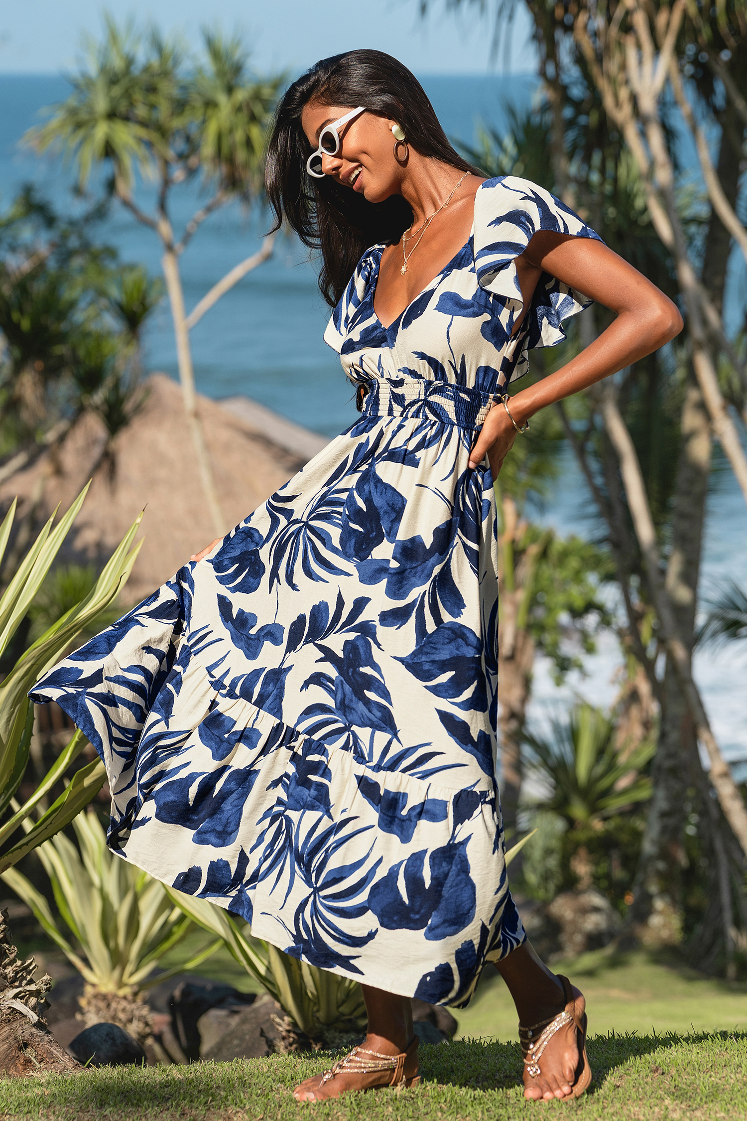 Plus One Tropical Maxi Dress