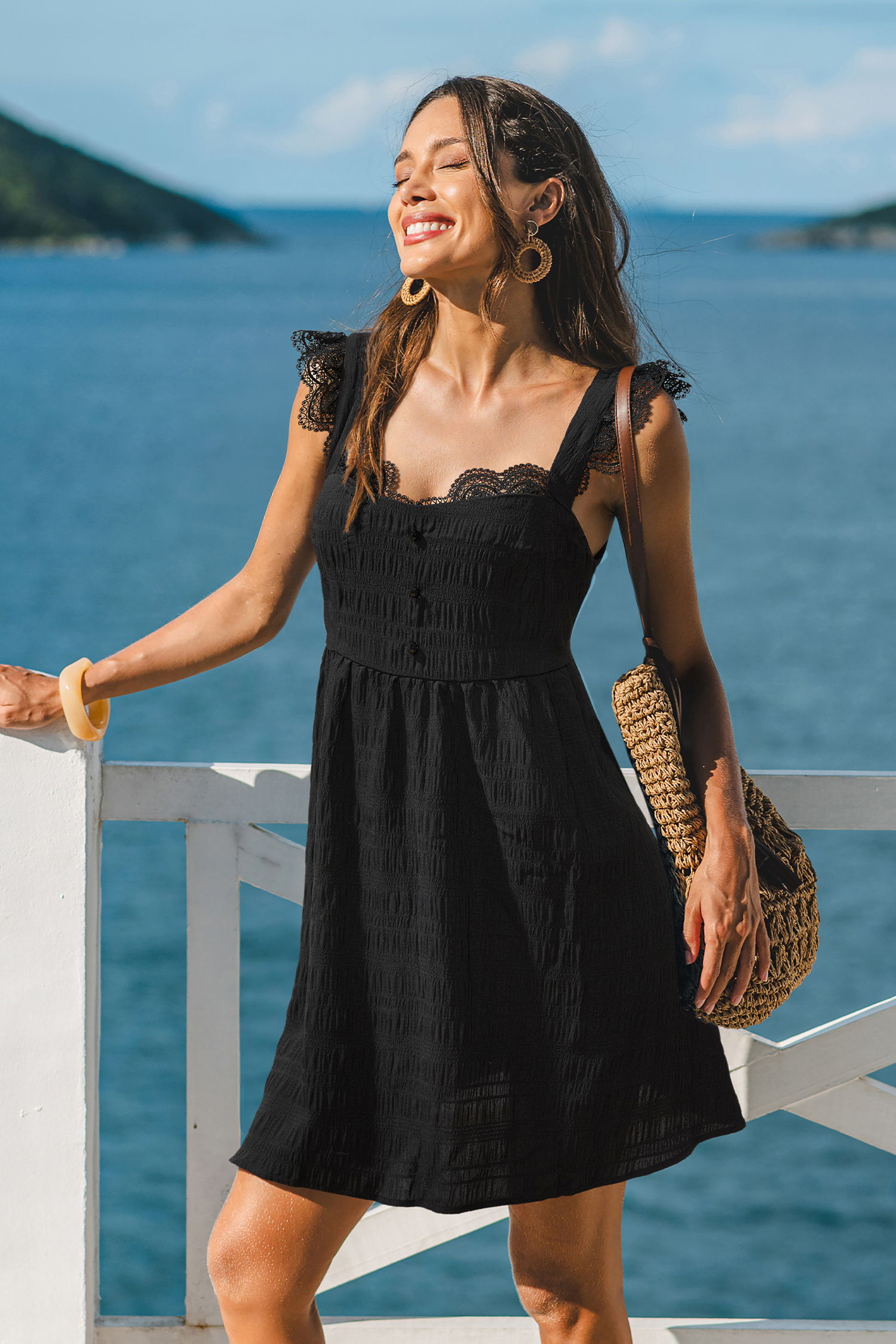 Such a Mood Black Mini Dress