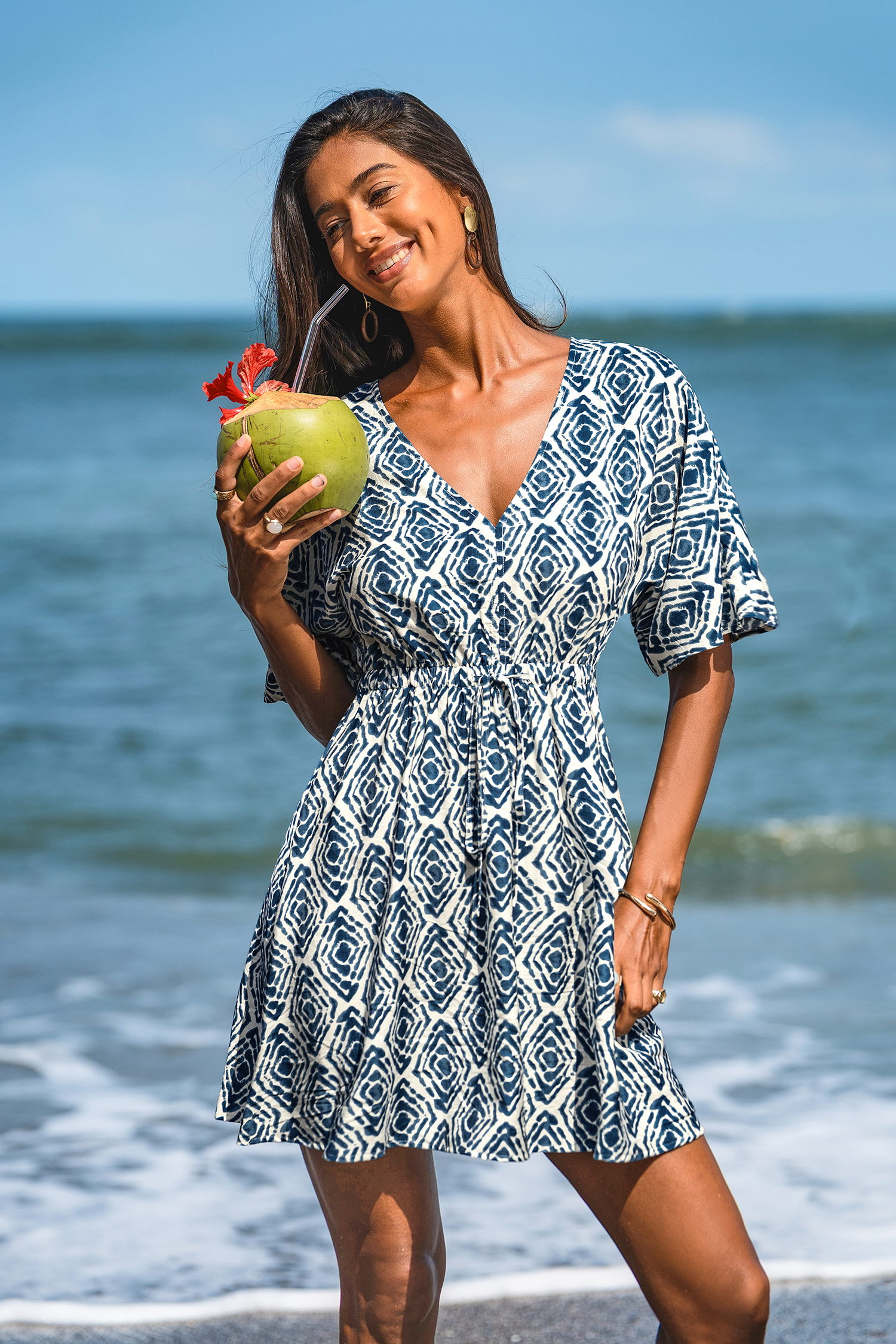 Harmony Lane Geo Mini Dress