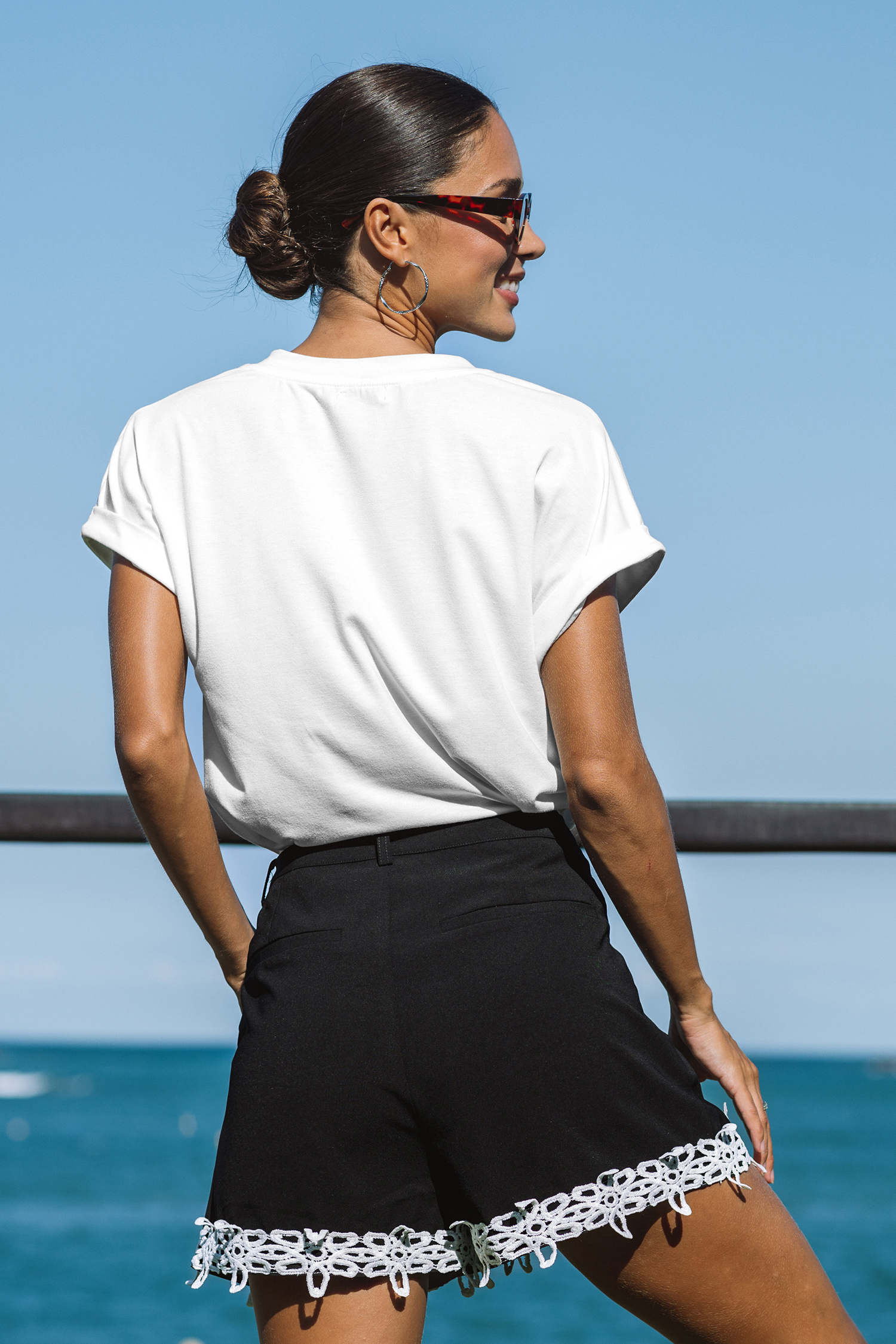 New Spin White Tee