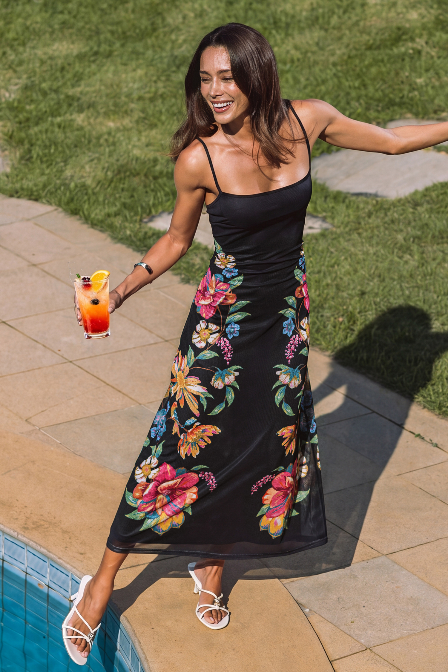 Opening Scene Floral Midi Dress