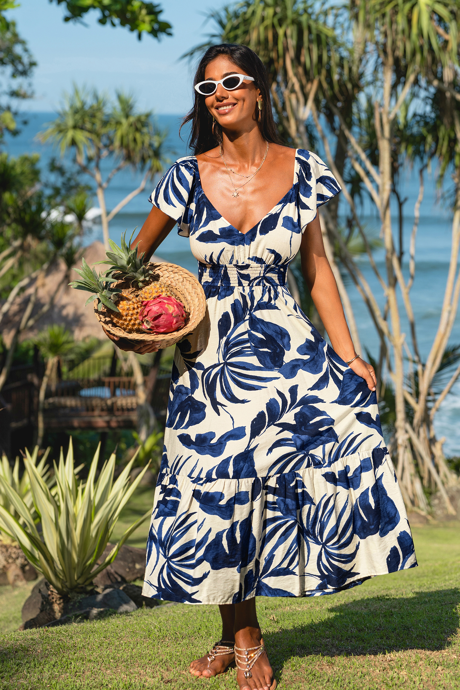 Plus One Tropical Maxi Dress