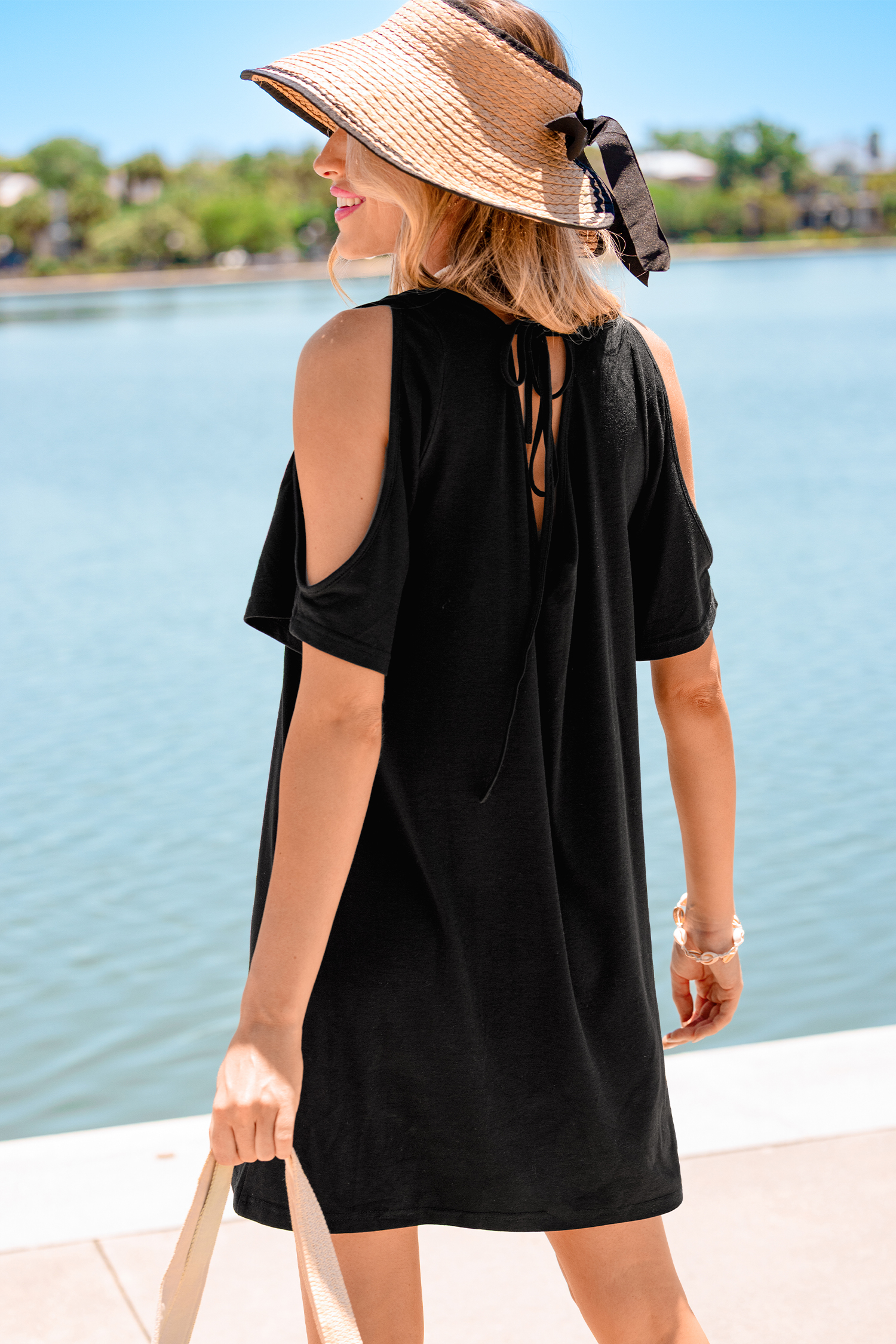 Next Destination Black Mini Dress