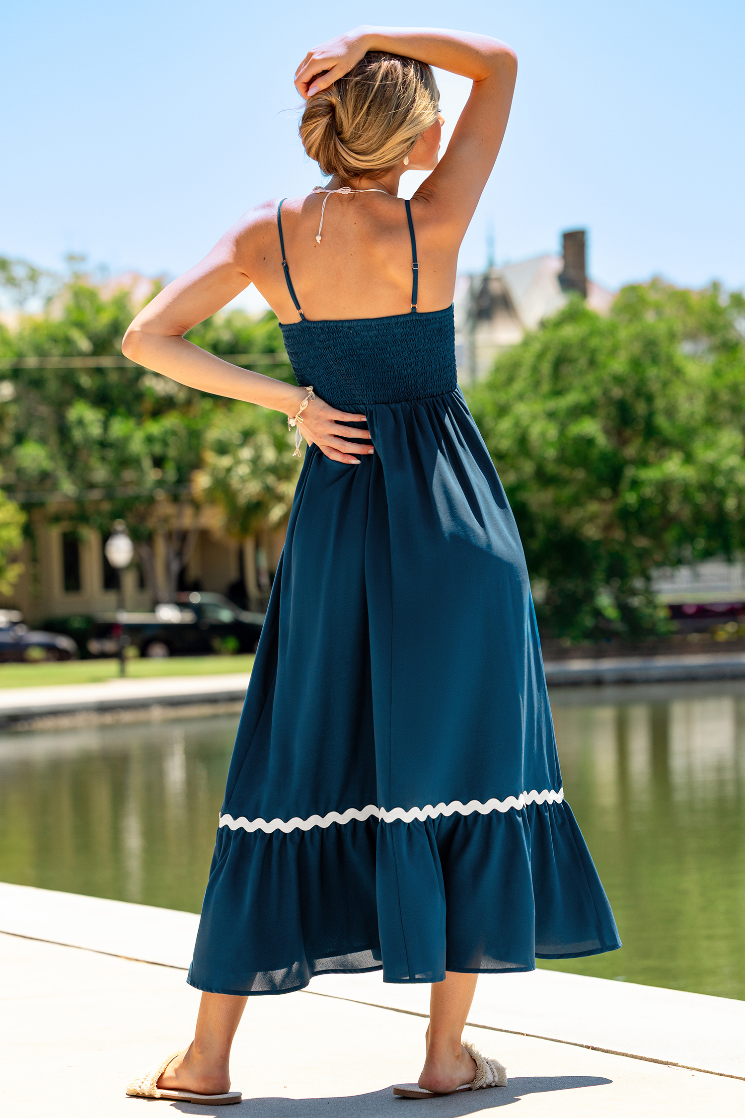 Weekend Away Blue Maxi Dress