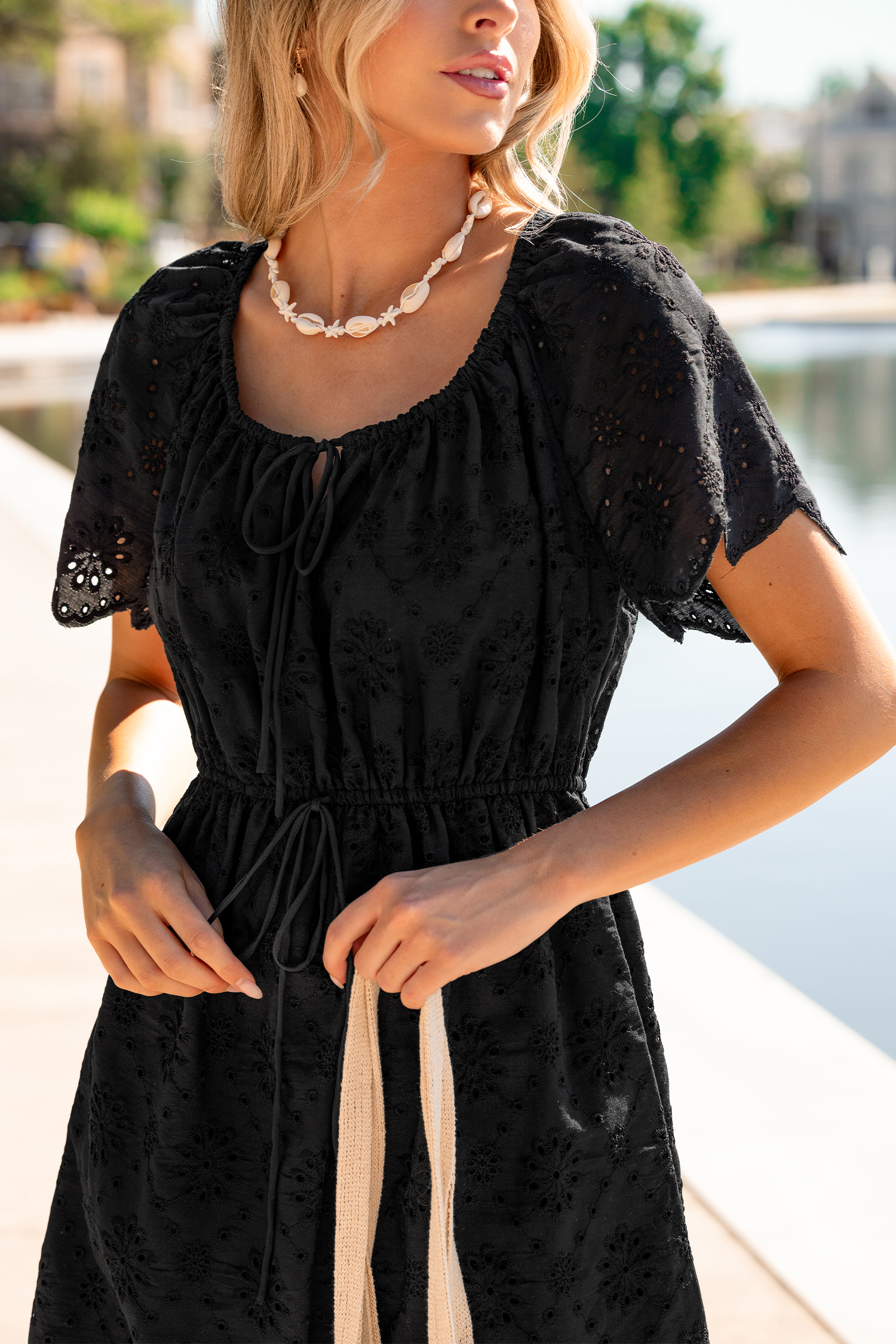 Palm Beach Black Mini Dress