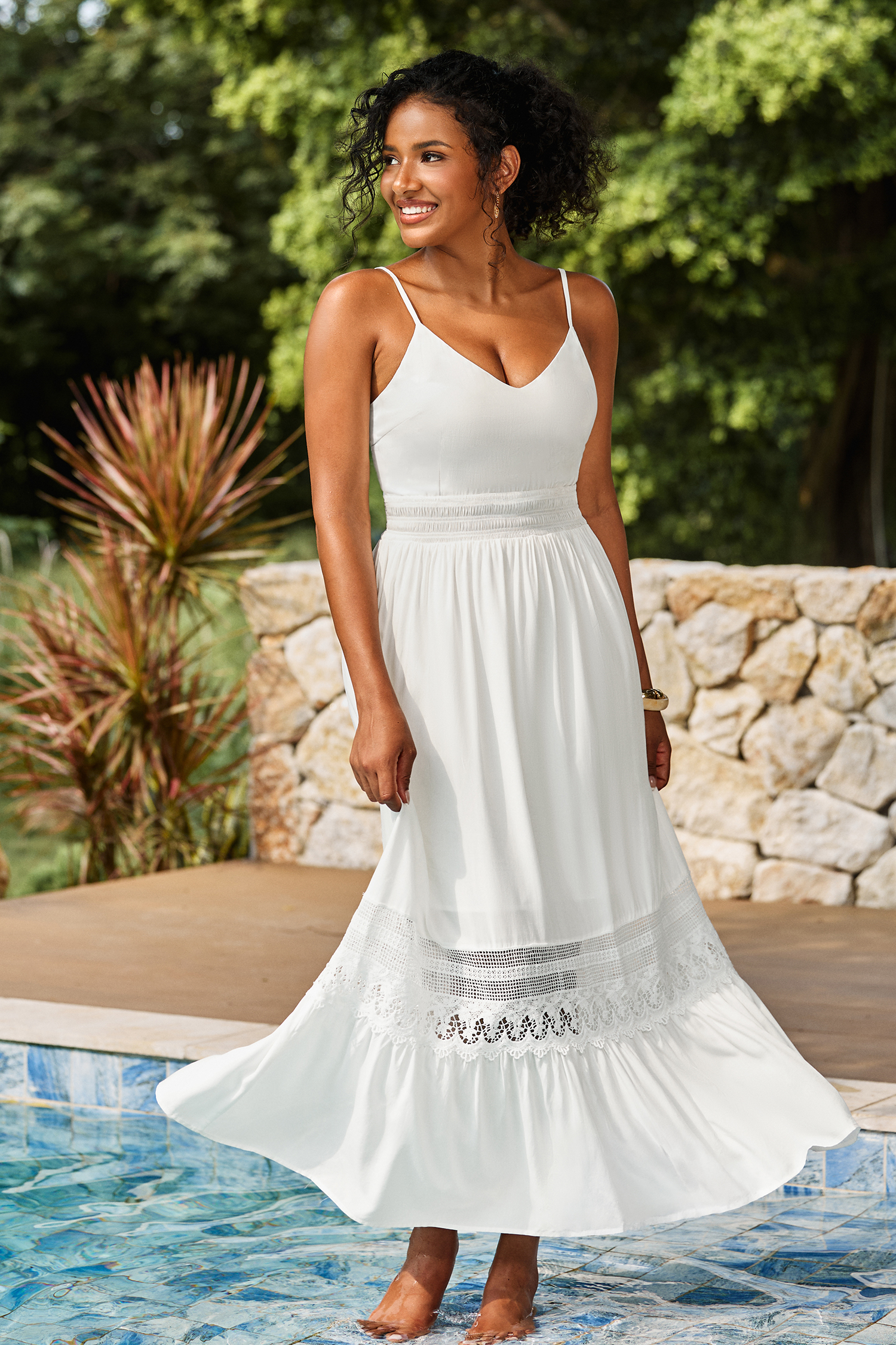Breathtaking White Maxi Dress