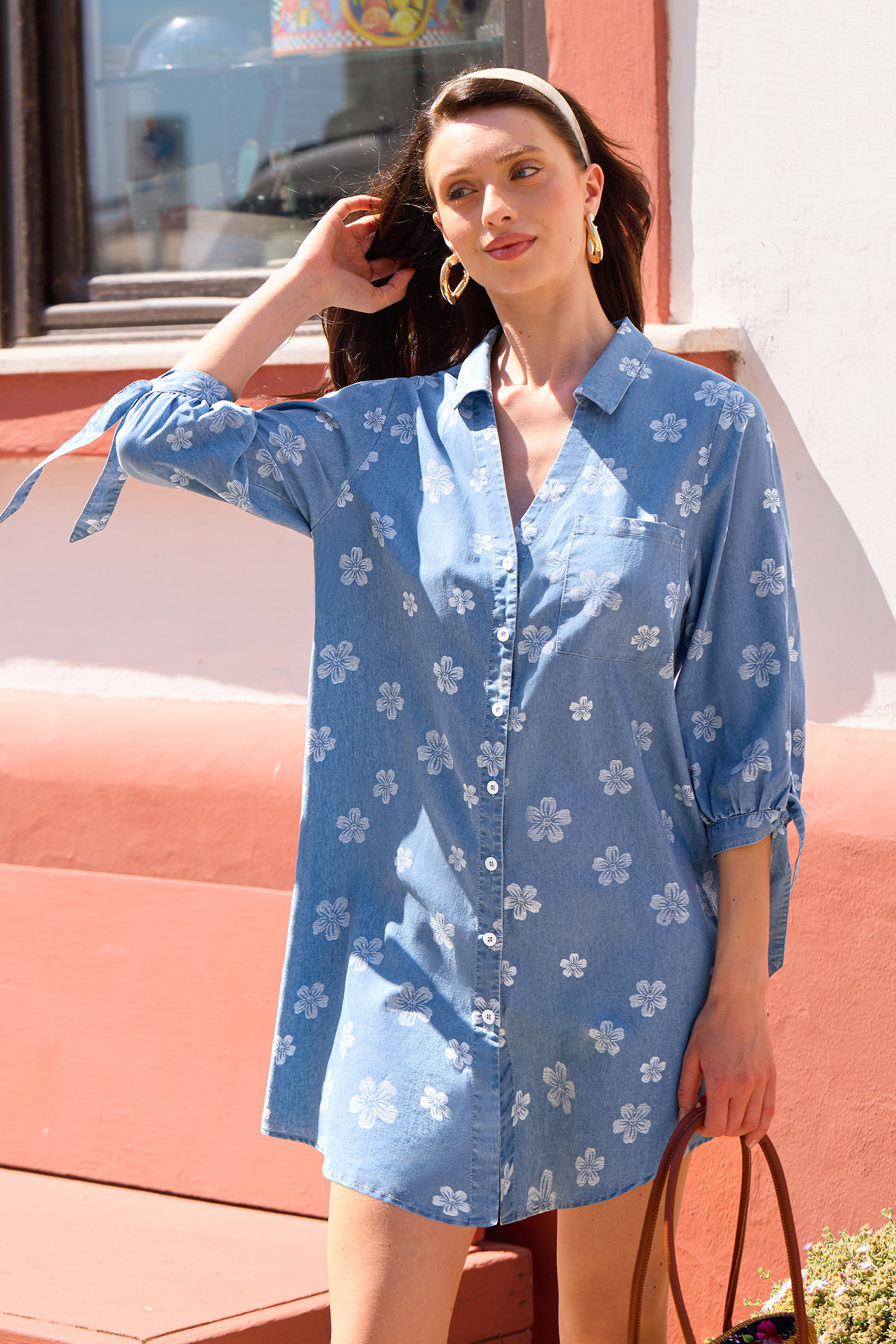 Vacation Icon Floral Mini Dress
