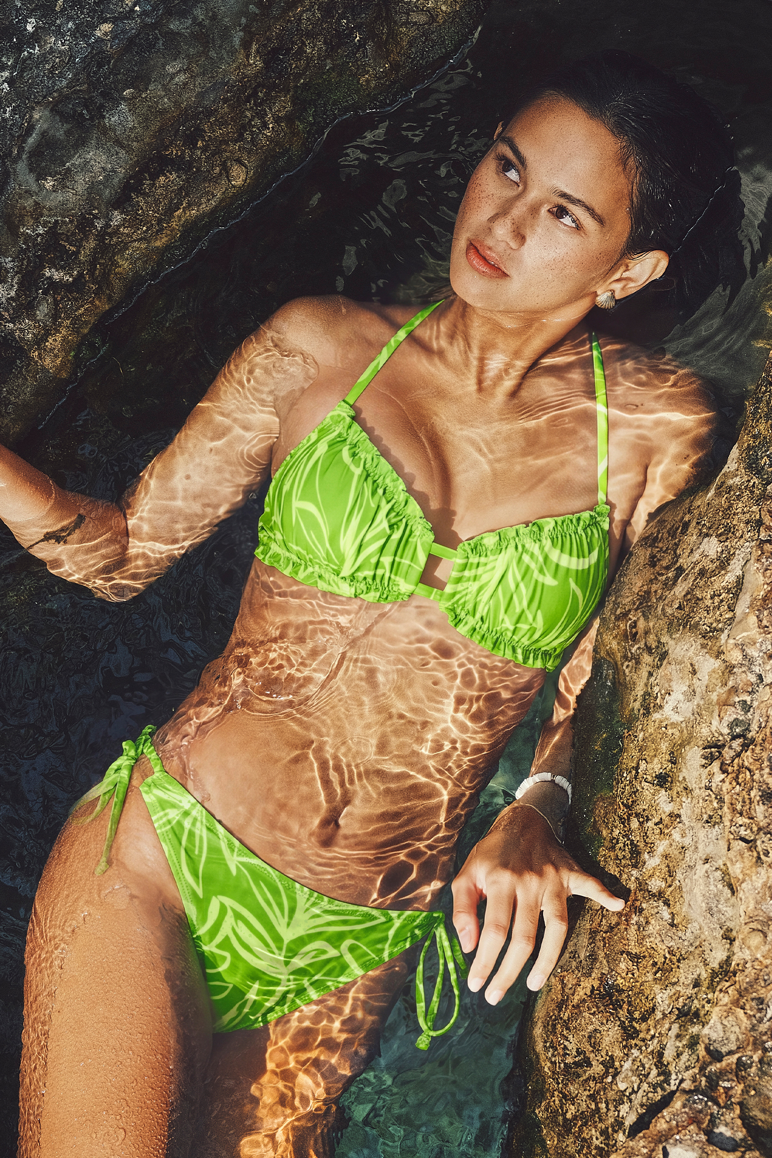 Staying Longer Abstract Bikini Set