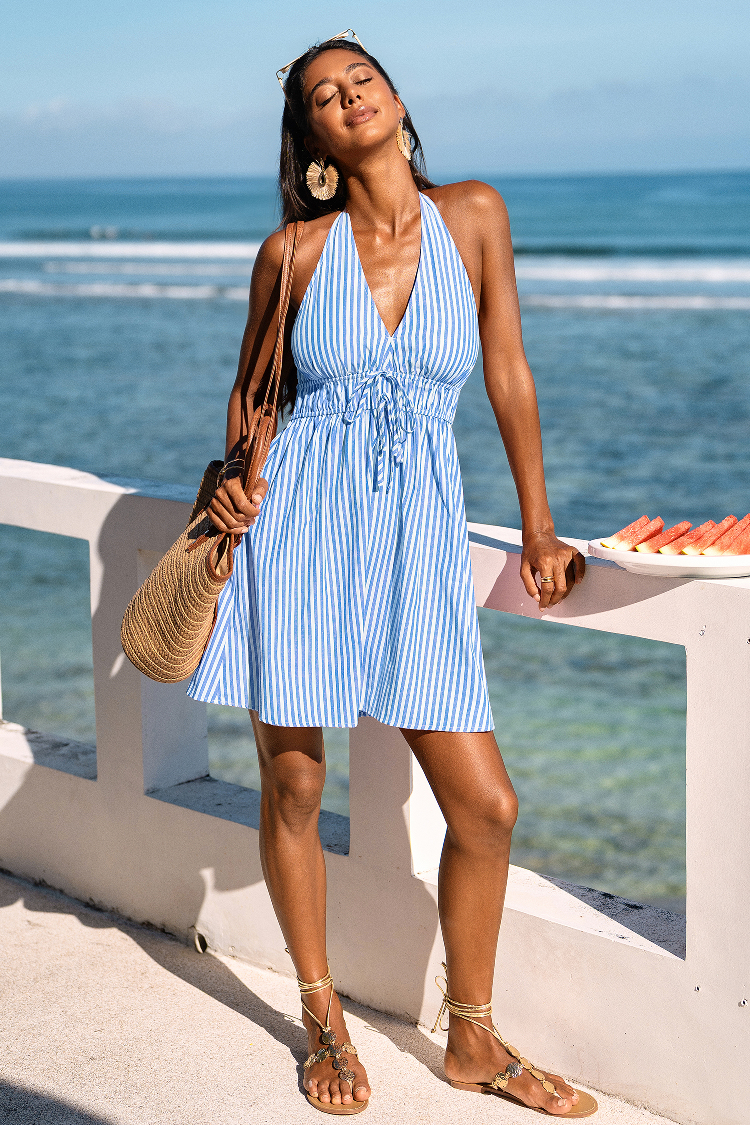 Part of the Plan Striped Mini Dress