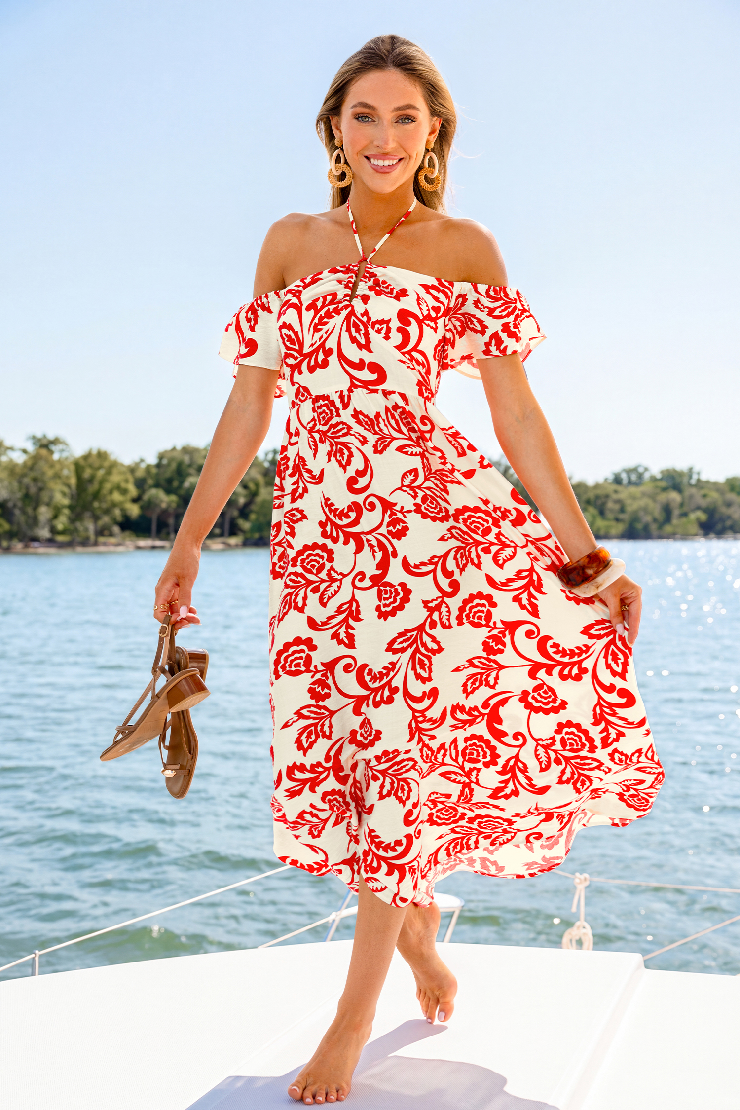 Final Rose Floral Maxi Dress