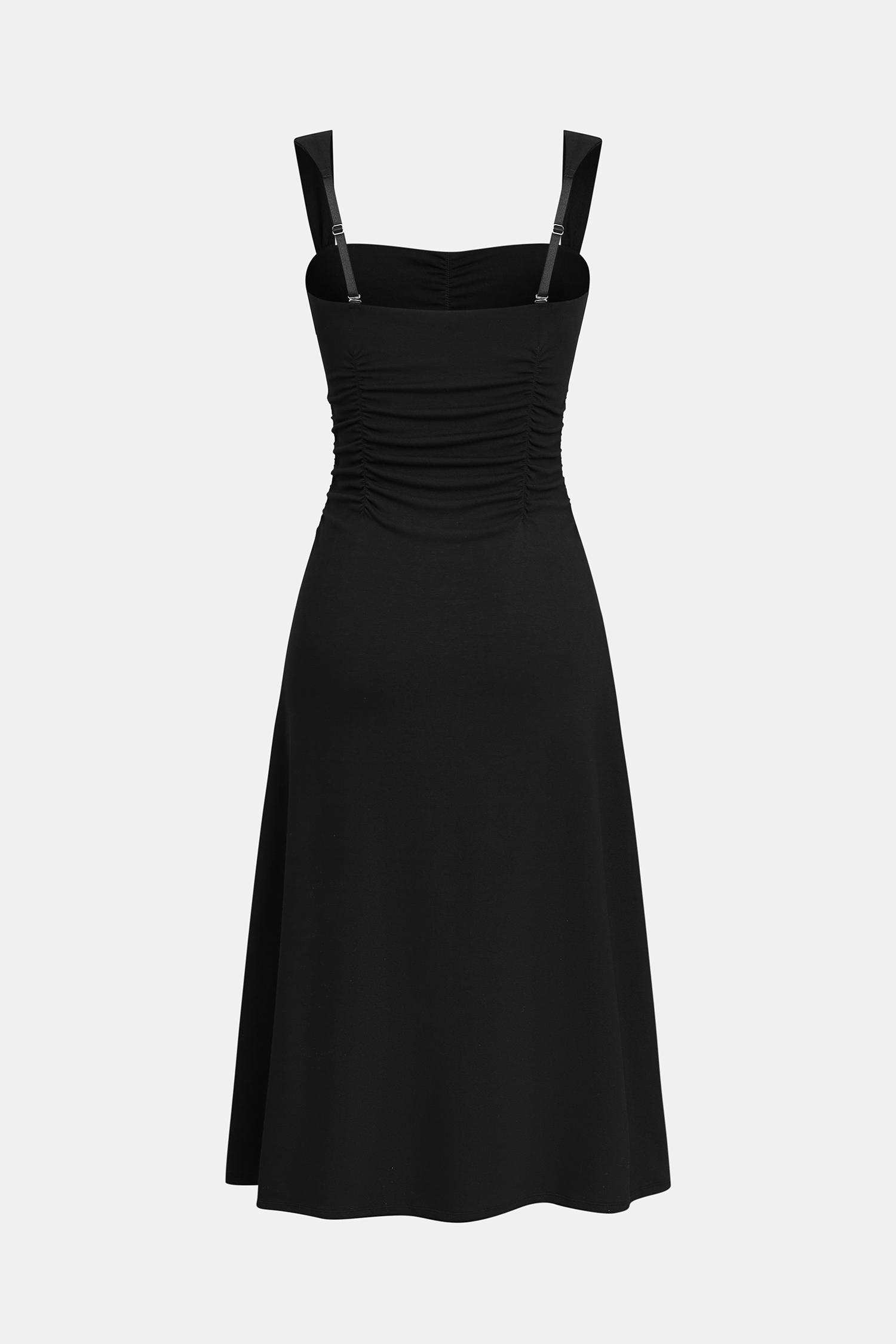 Well Dressed Black Midi Dress