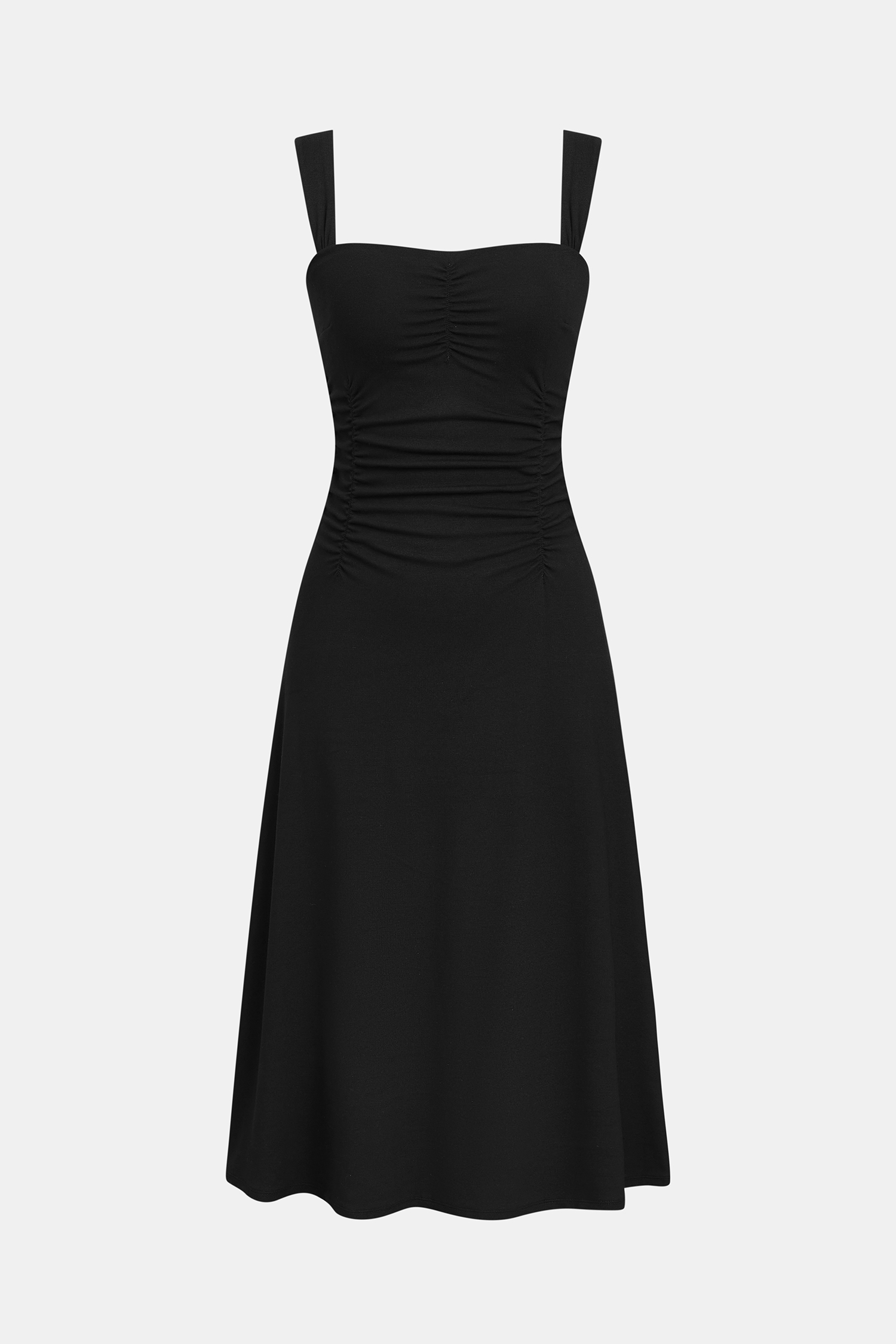 Well Dressed Black Midi Dress