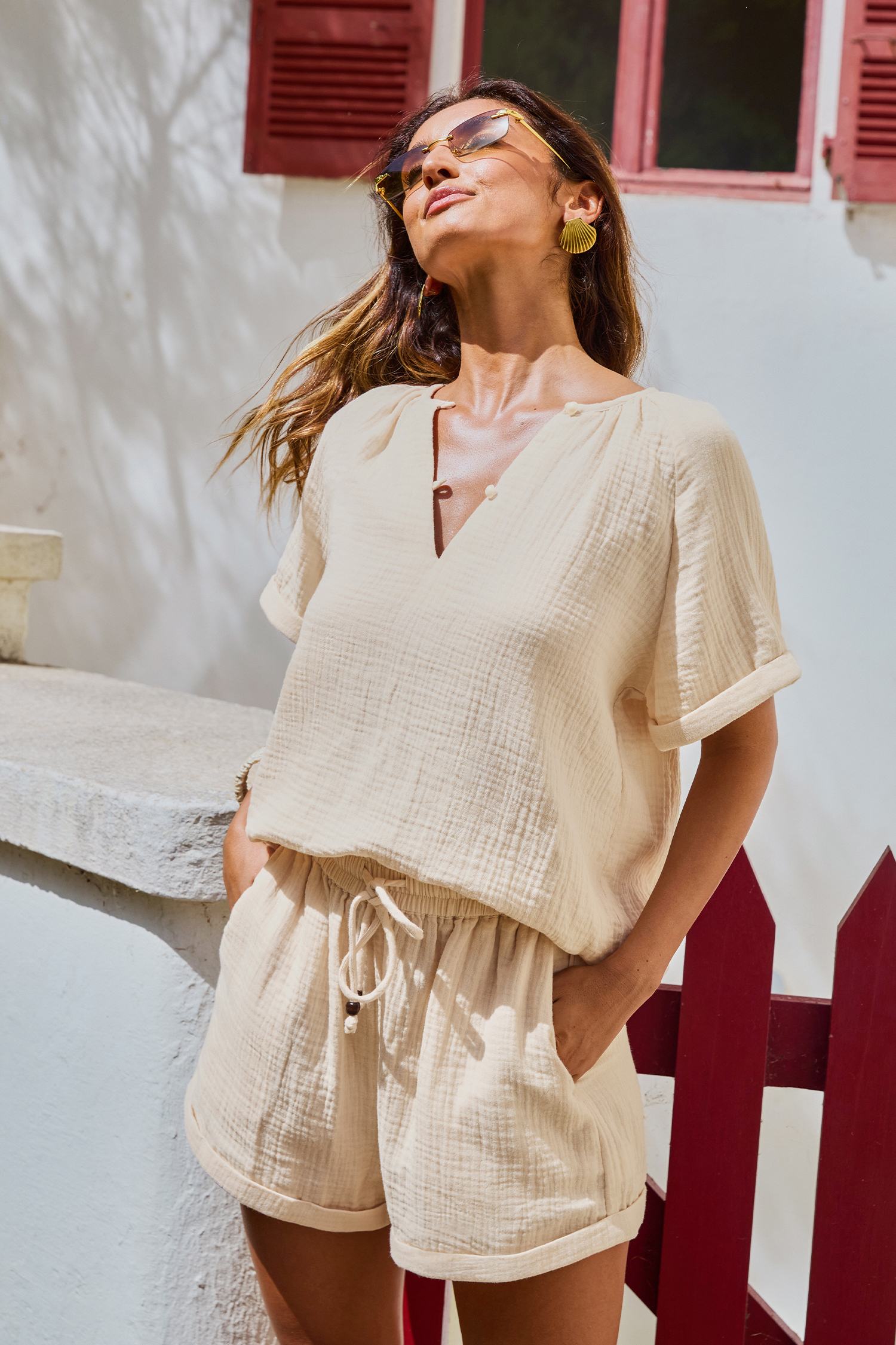Wanderer Beige Top