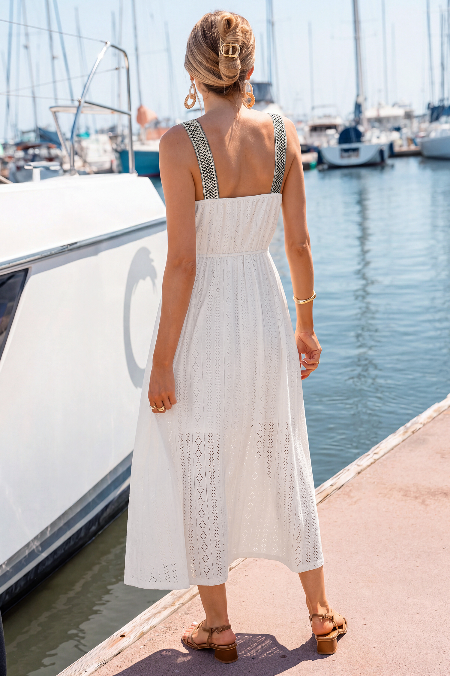 Song & Dance White Maxi Dress