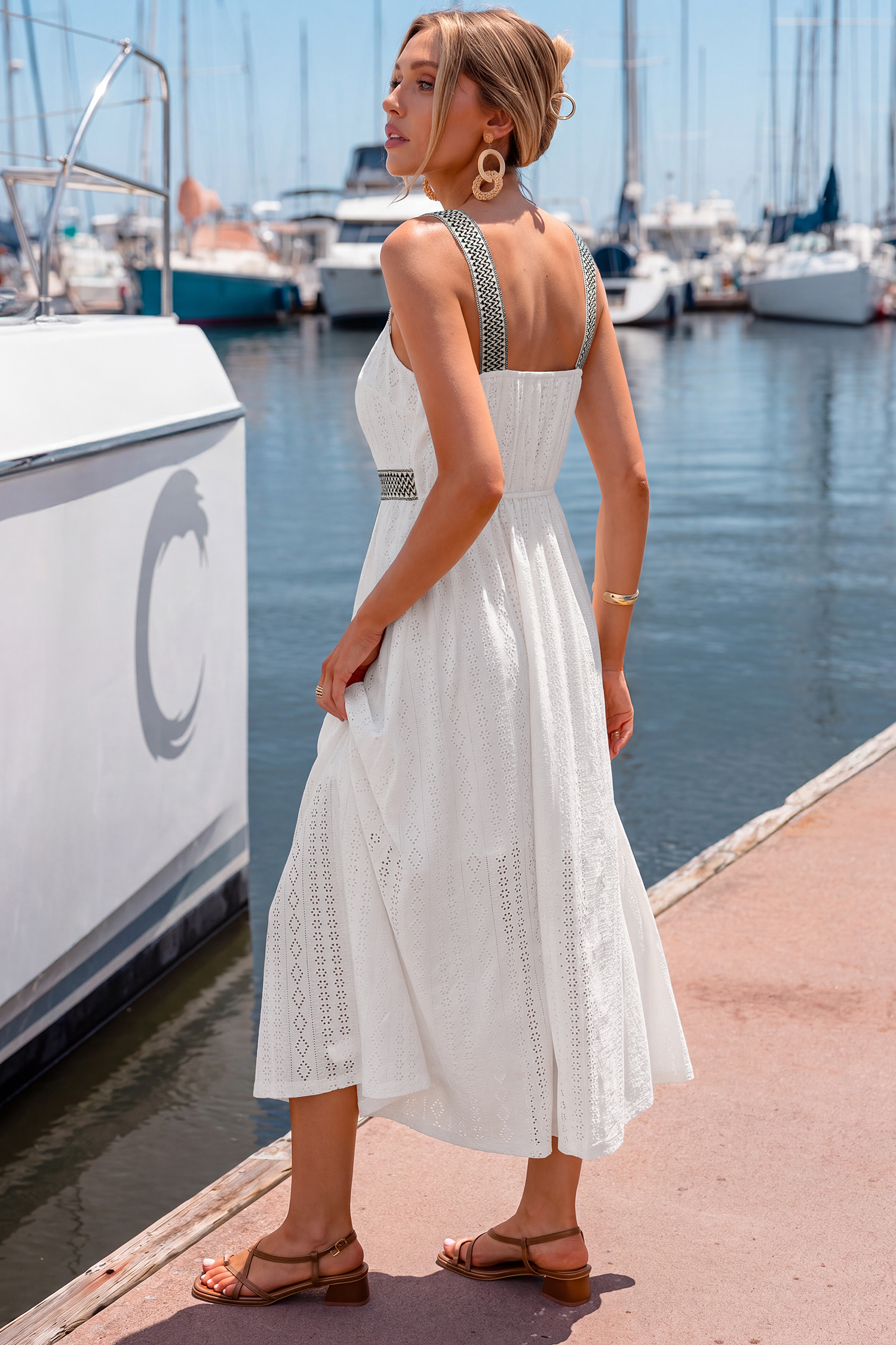 Song & Dance White Maxi Dress