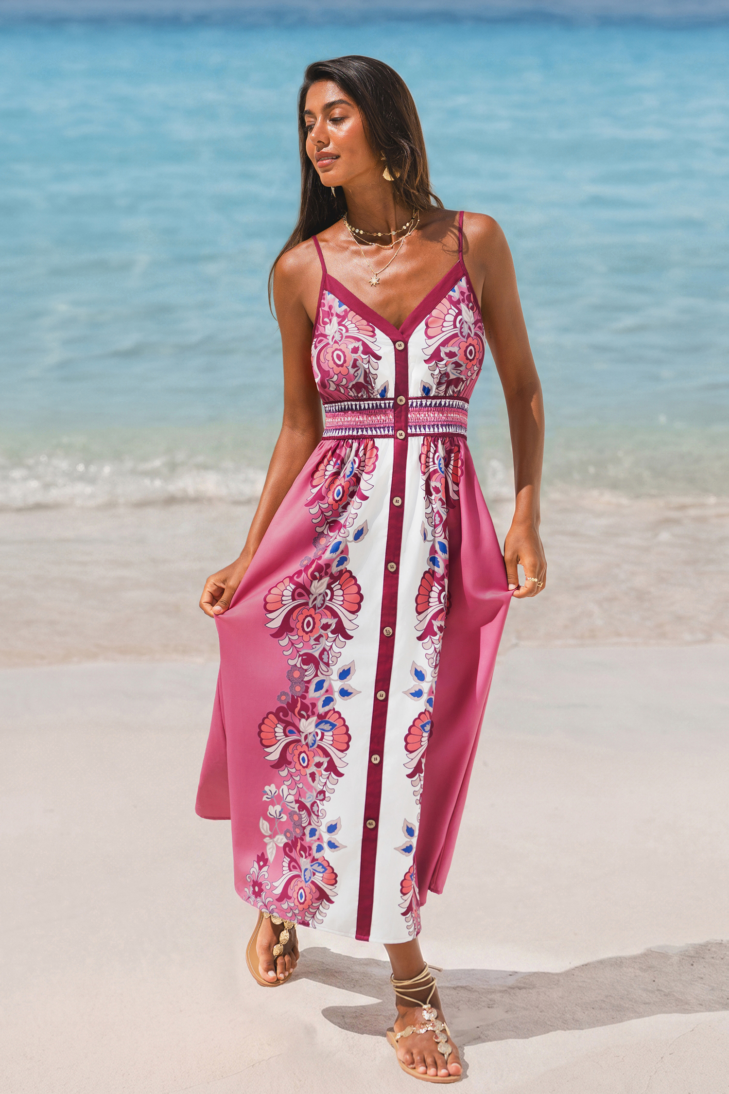 Petal Dream Floral Midi Dress