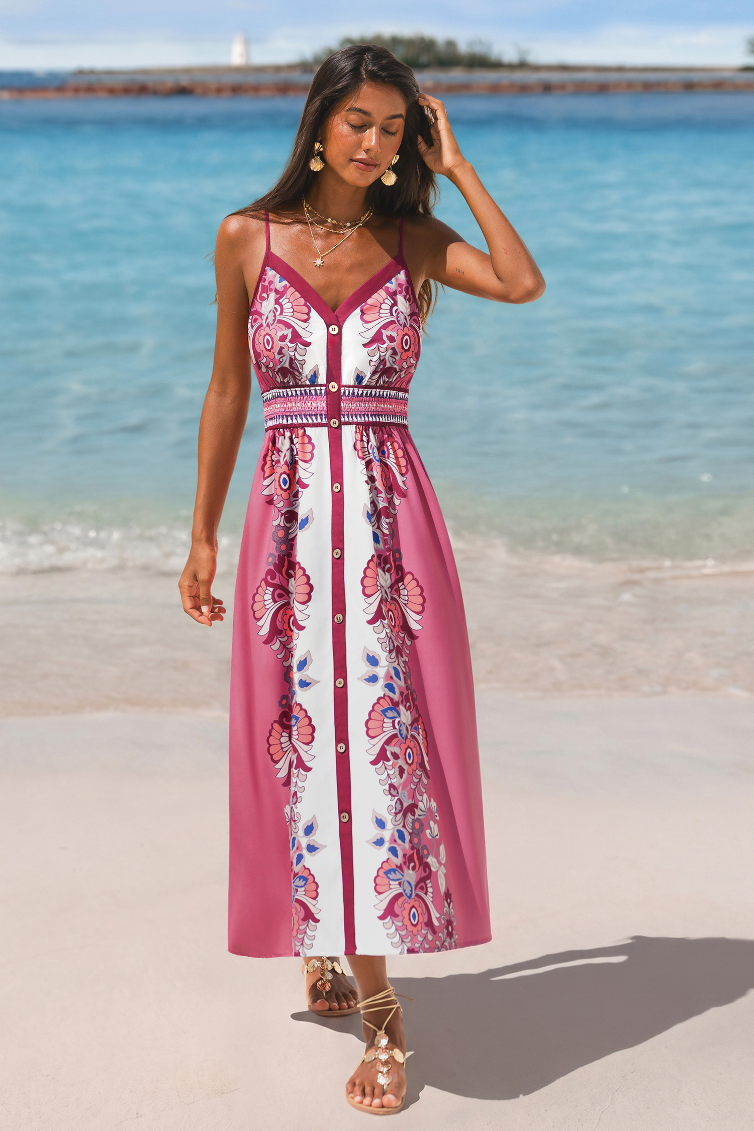 Petal Dream Floral Midi Dress