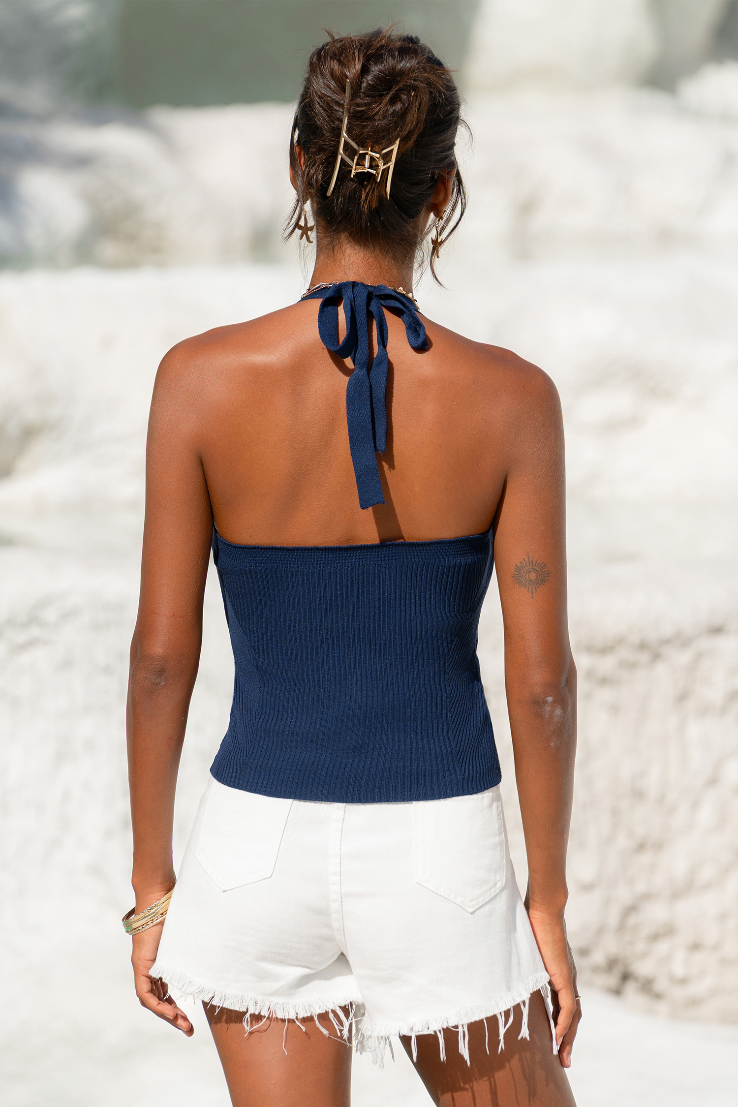 In the City Blue Top
