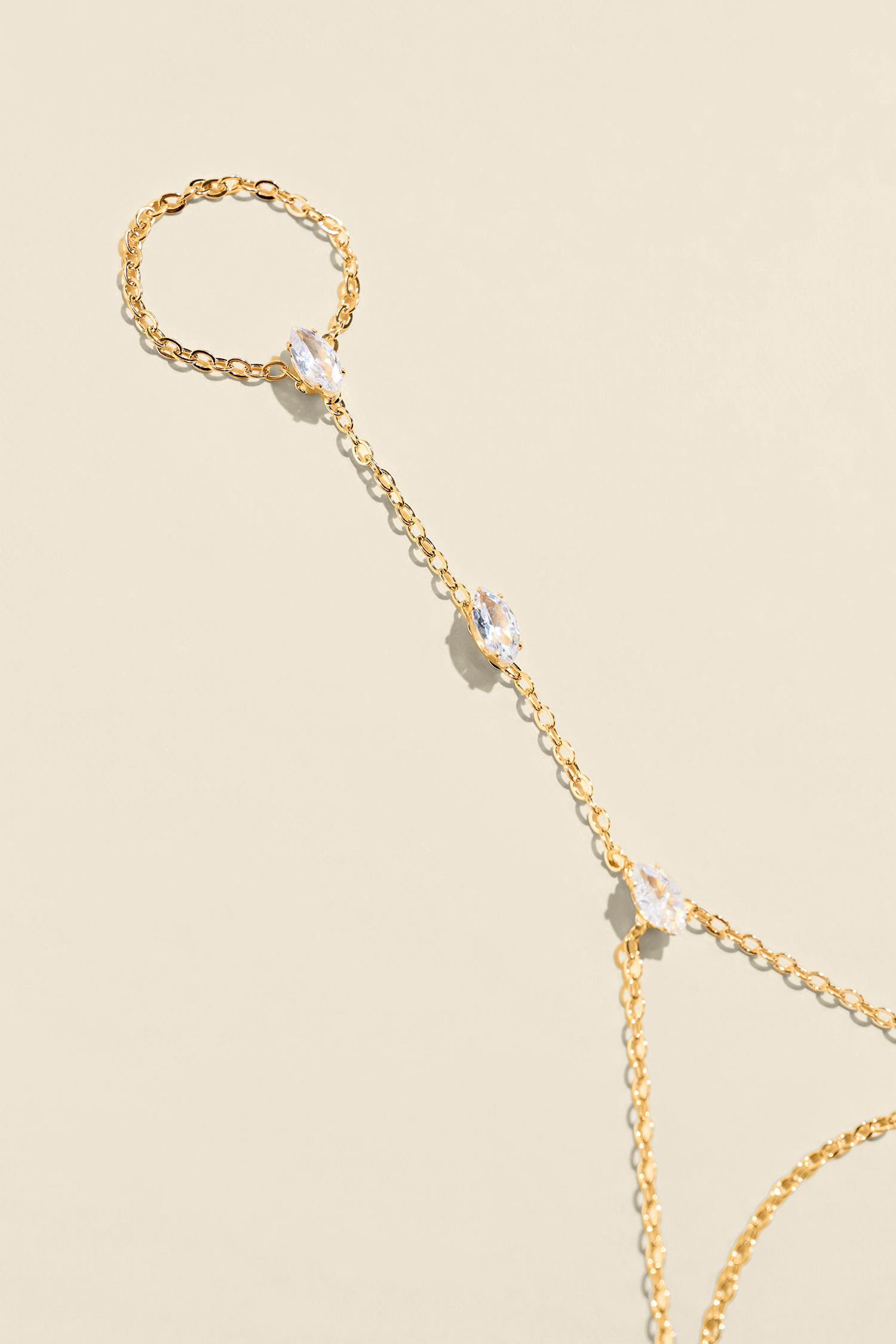 In the Crowd Gold-Tone Hand Chain
