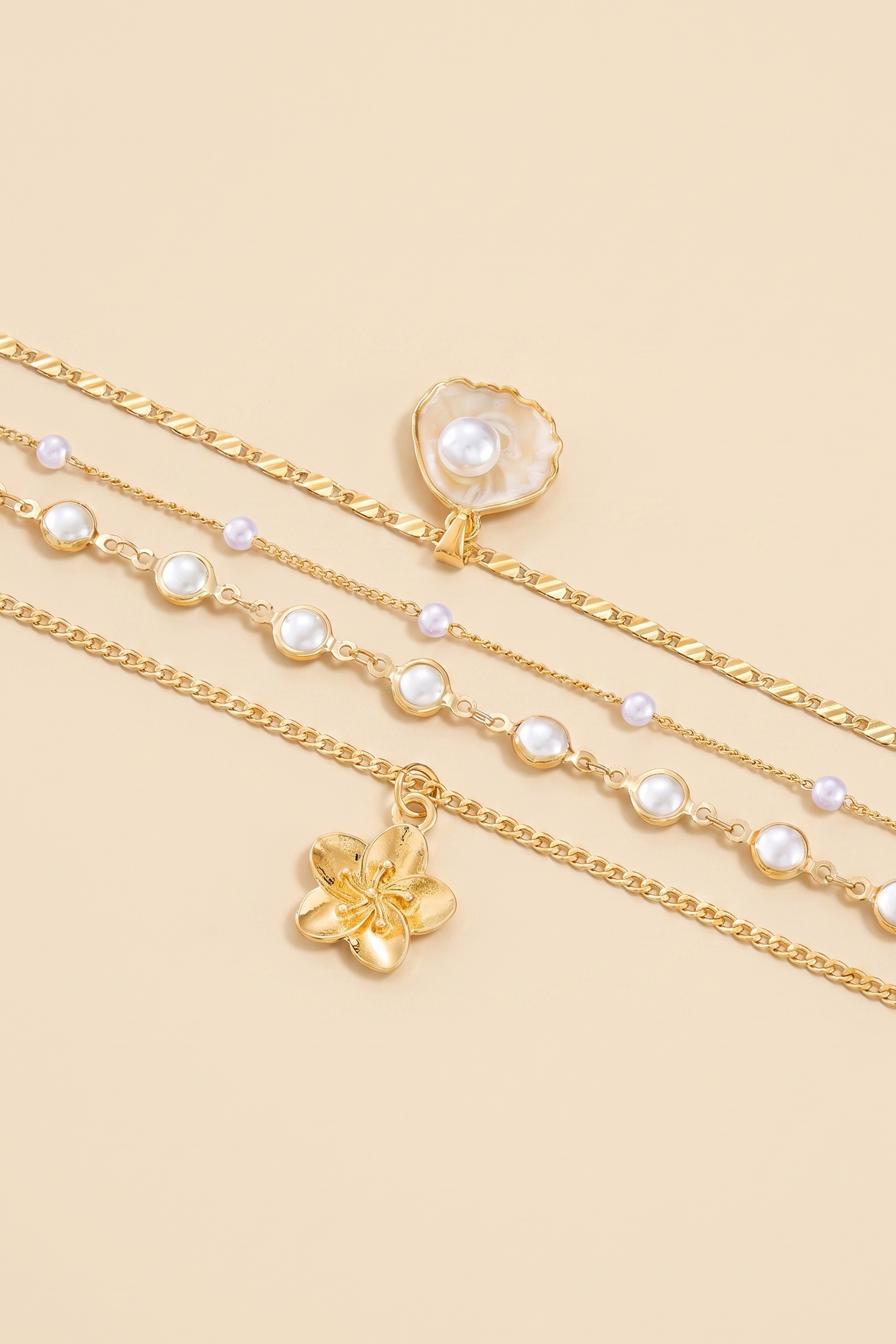 In Paradise Gold-Tone Necklace Set