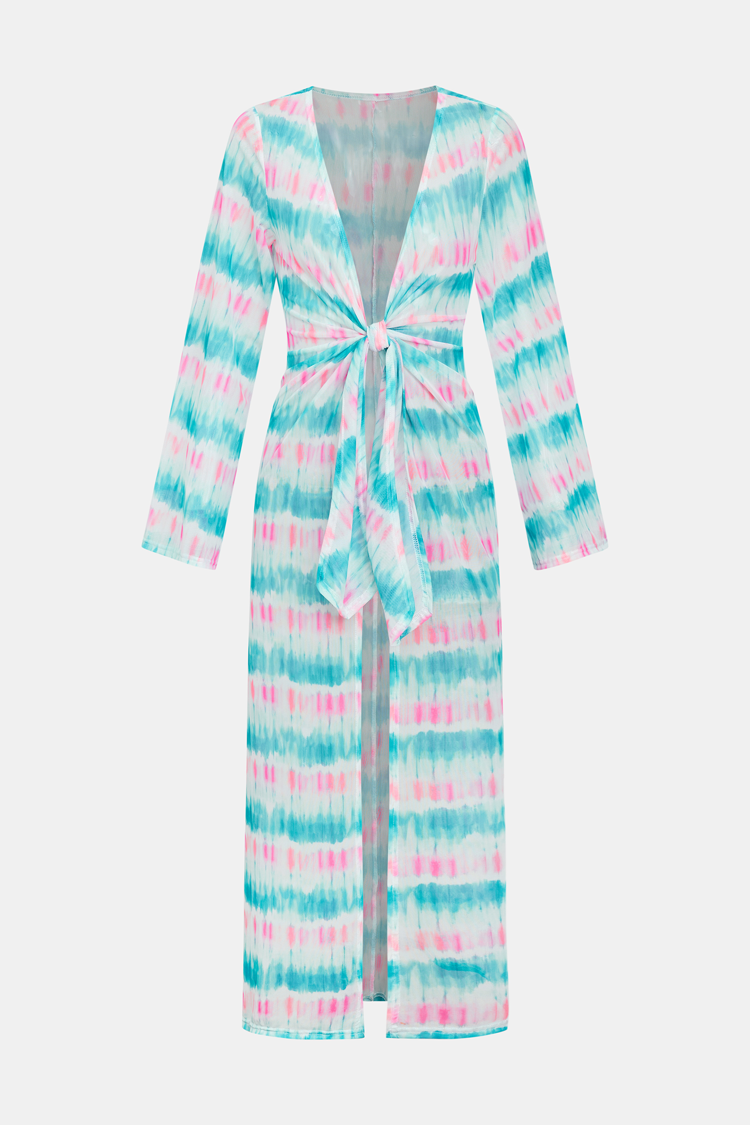 Across the Harbor Tie-Dye Cover-Up Kimono