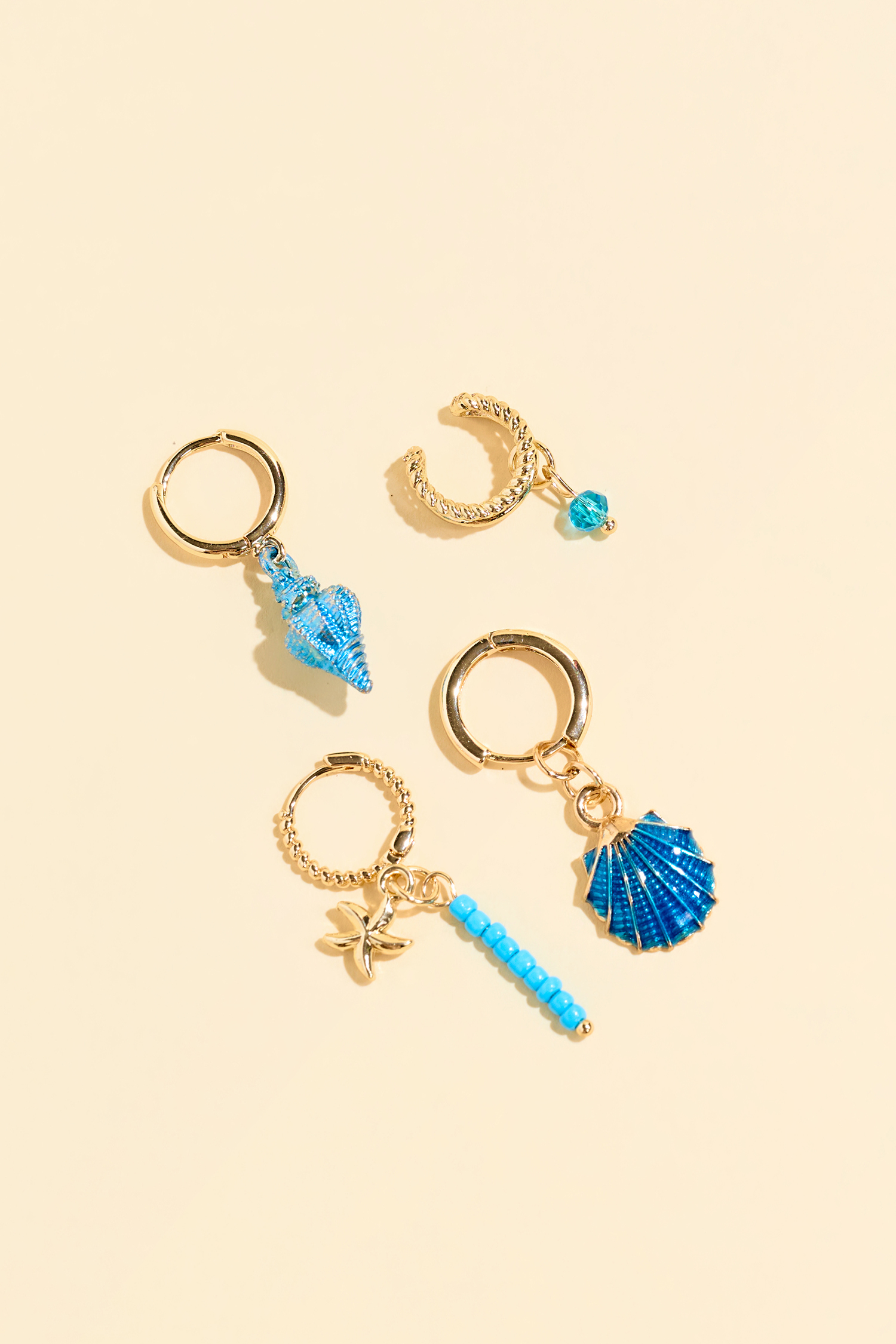 Treasure Trove Gold-Tone Earring Set