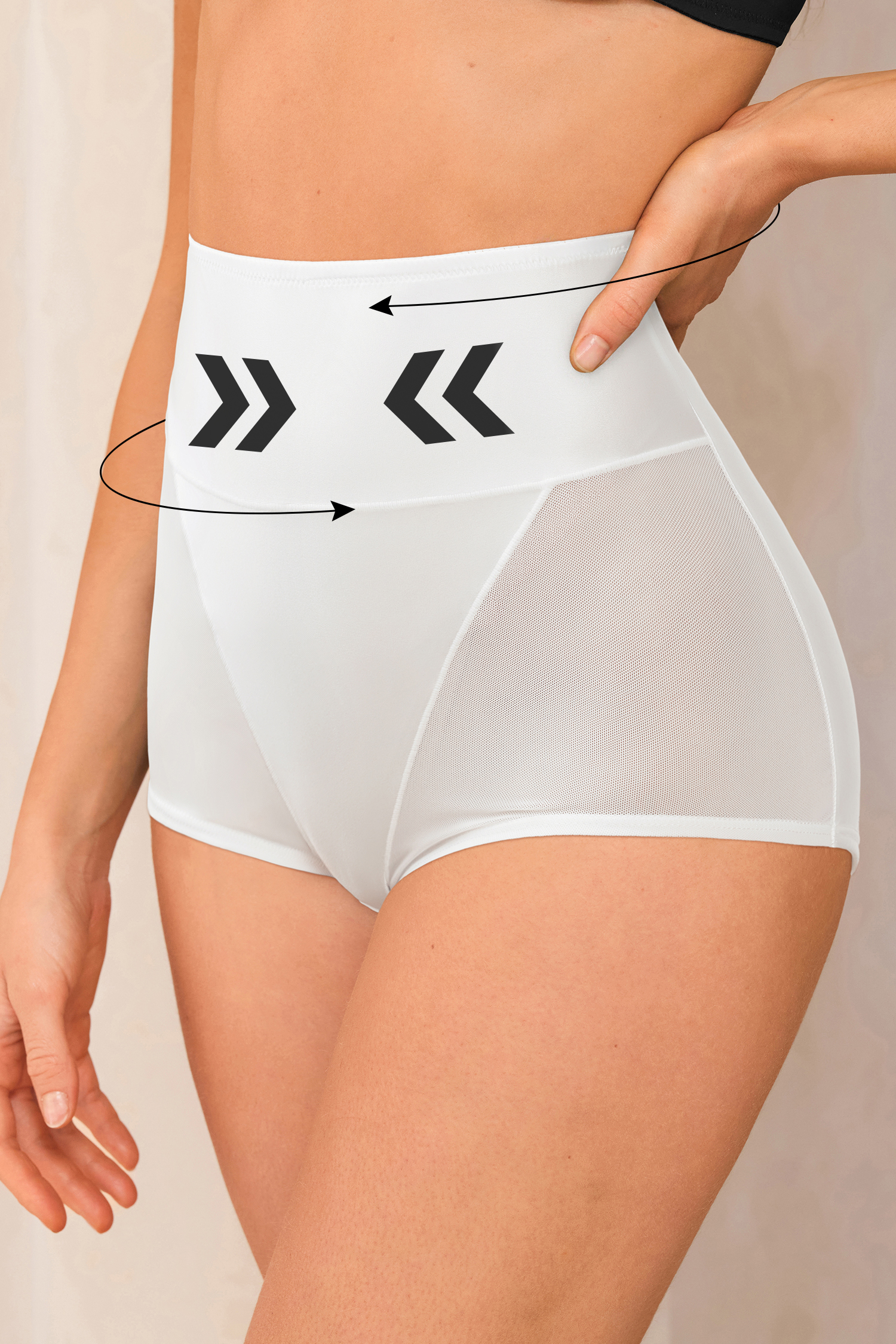 Iconic Behavior White Shapewear Briefs