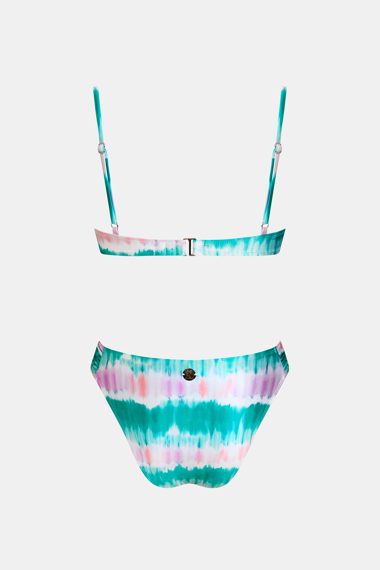 Ombré Mid-Waist Bügel-Bikini-Set
