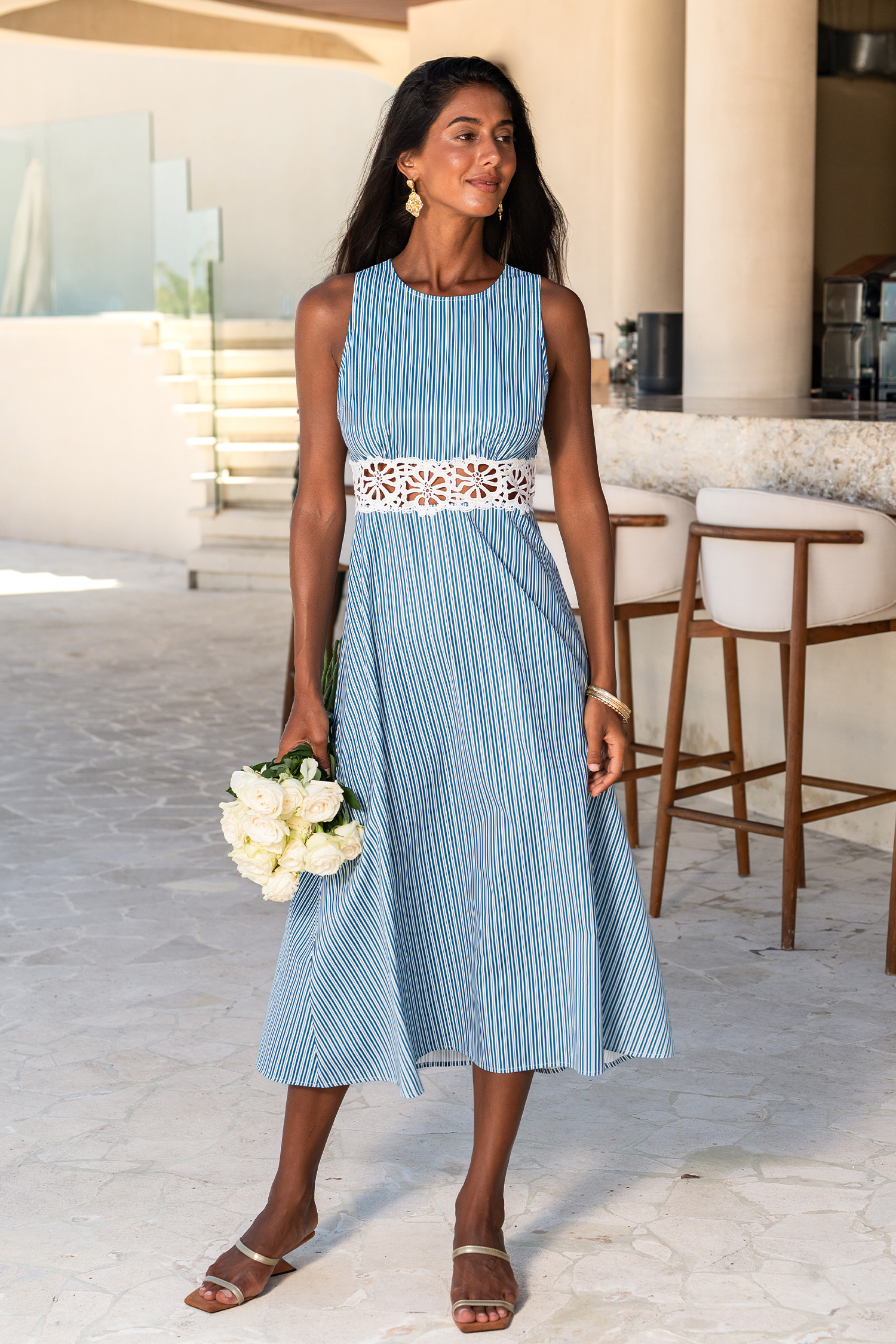 Time Well Spent Striped Maxi Dress