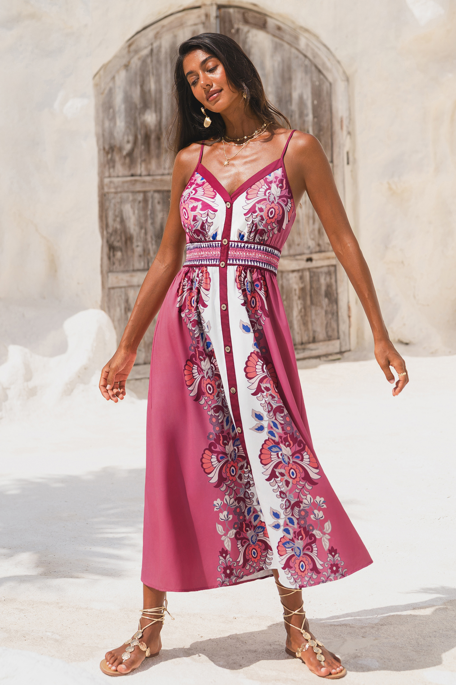 Petal Dream Floral Midi Dress