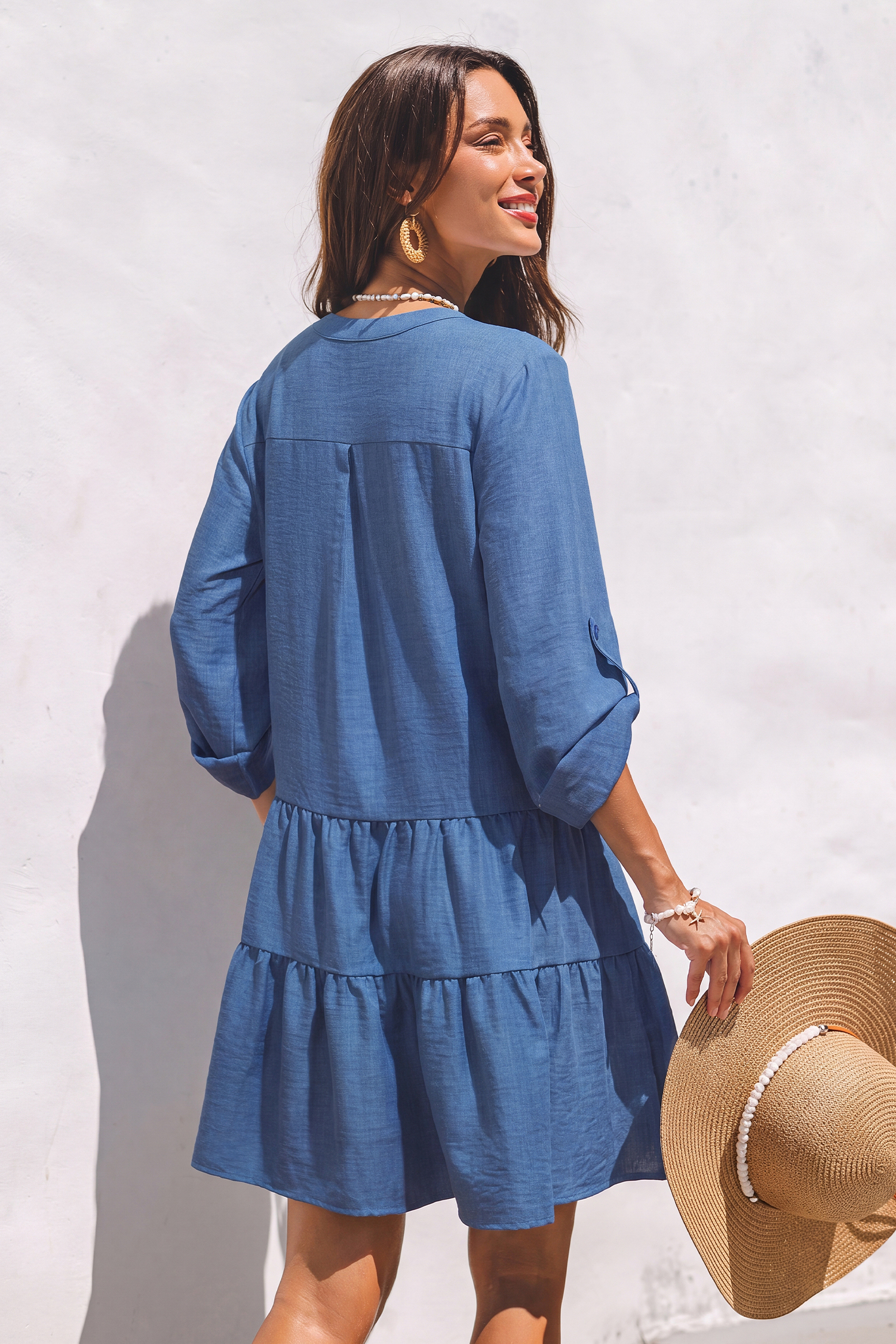 Count Me In Blue Mini Dress