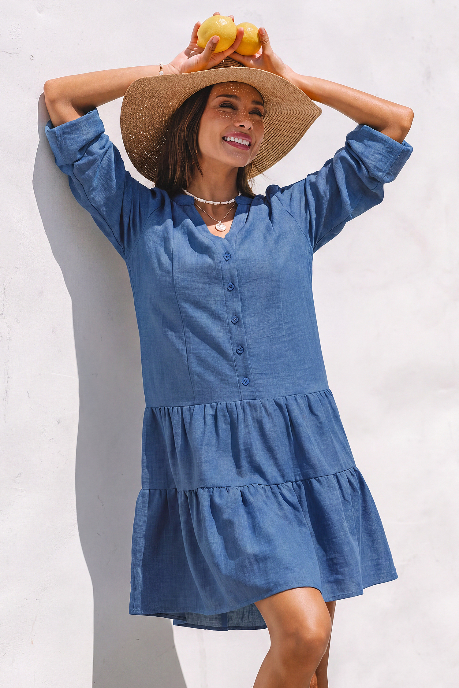 Count Me In Blue Mini Dress