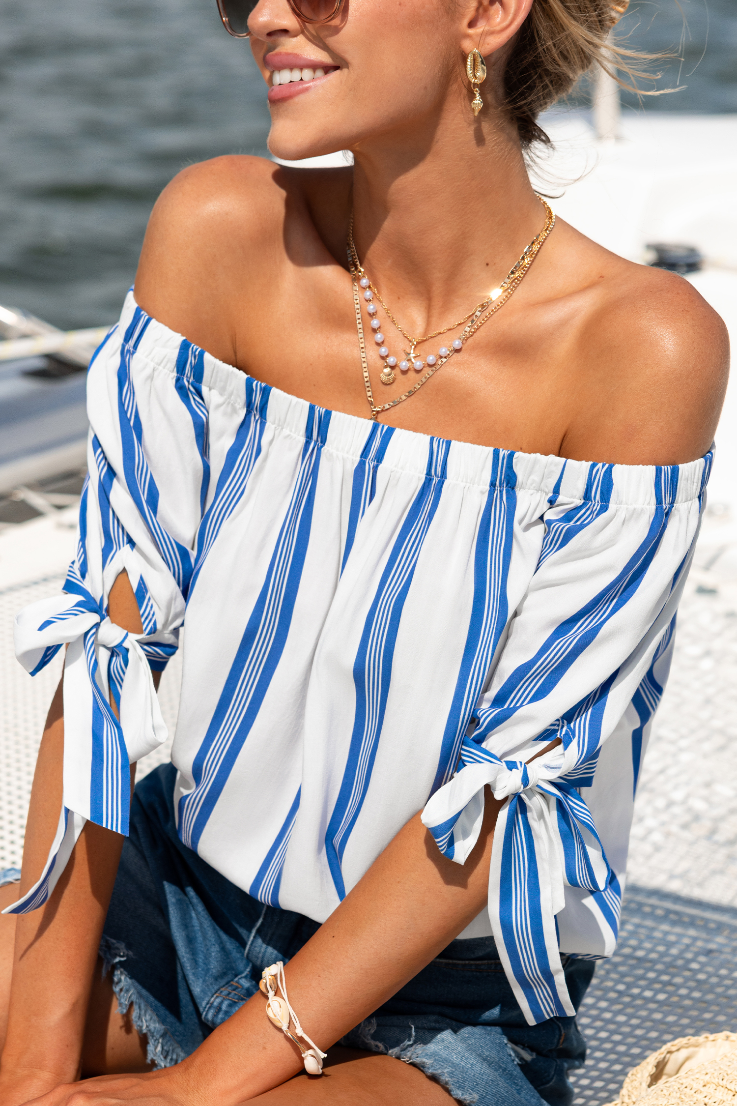 Top a righe per le vacanze