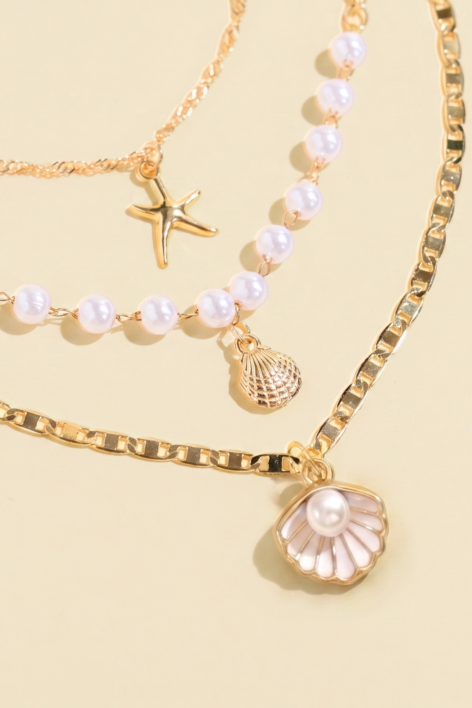 In No Rush Gold-Tone Necklace Set