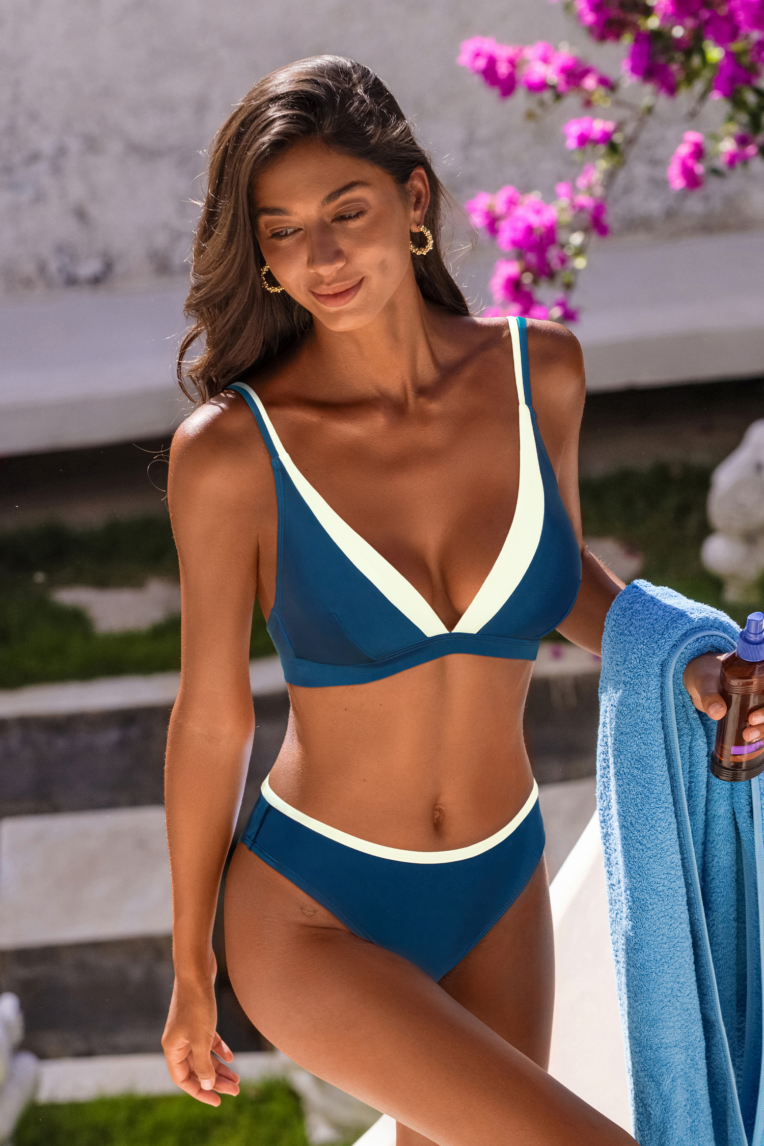Subtlety Colorblock Bikini Set