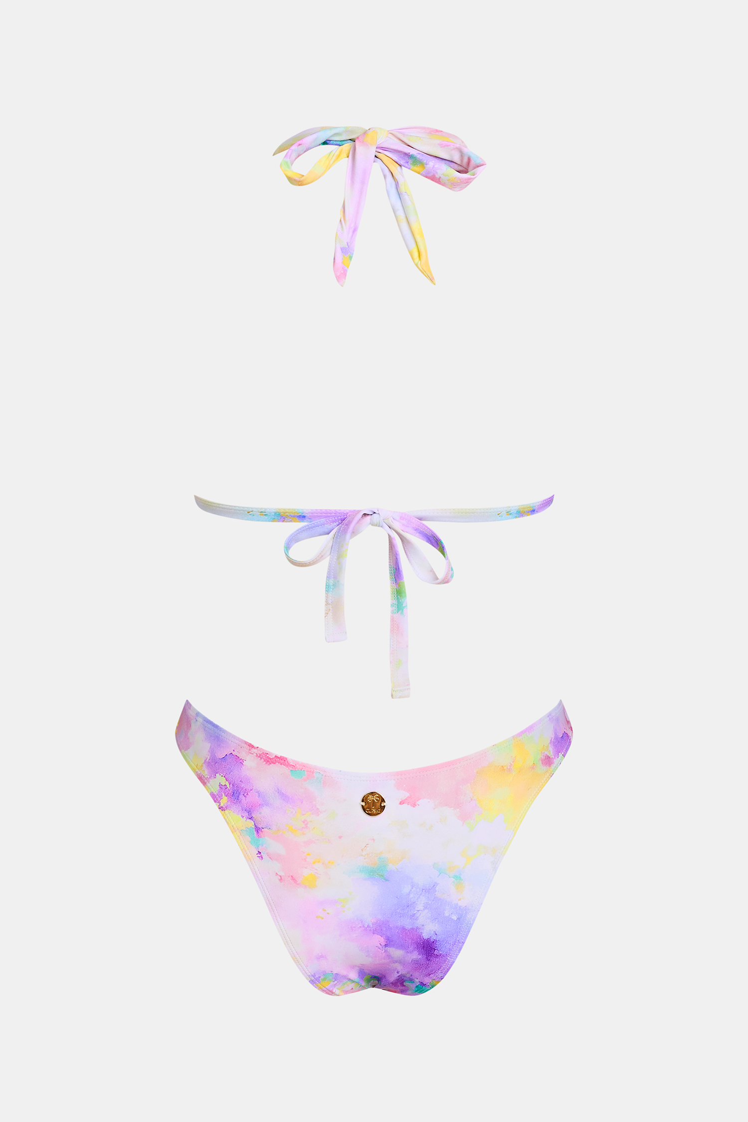 Conjunto de bikini color acuarela Crème de la Crème