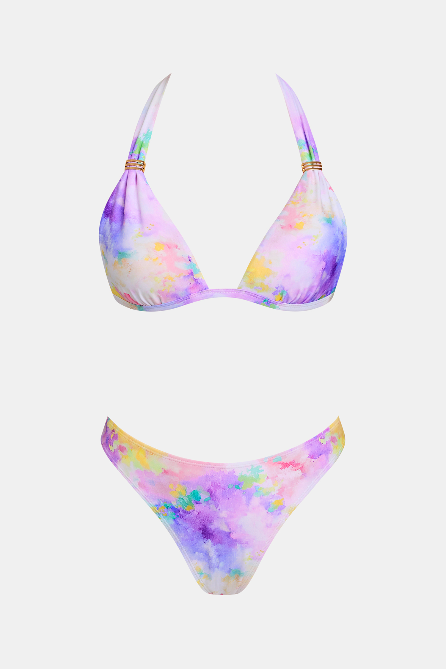 Conjunto de bikini color acuarela Crème de la Crème