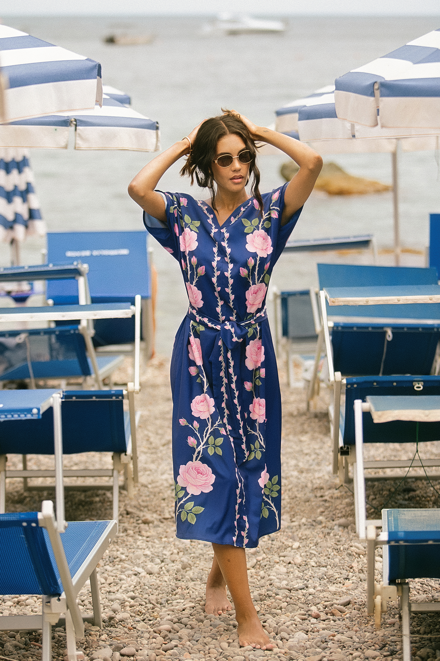 Midnight Rose Floral Maxi Dress