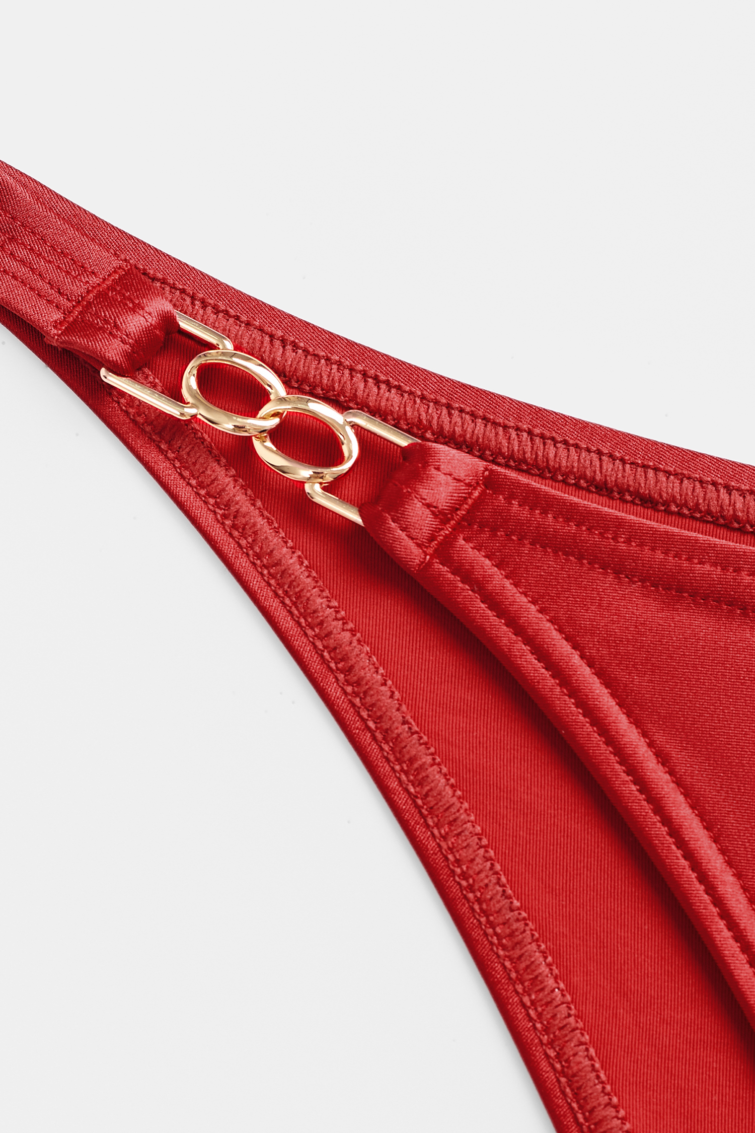 Czerwony komplet bikini French Romance