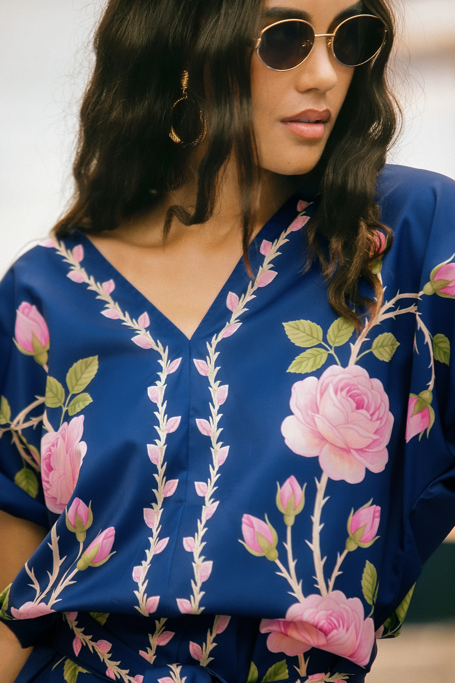 Midnight Rose Floral Maxi Dress