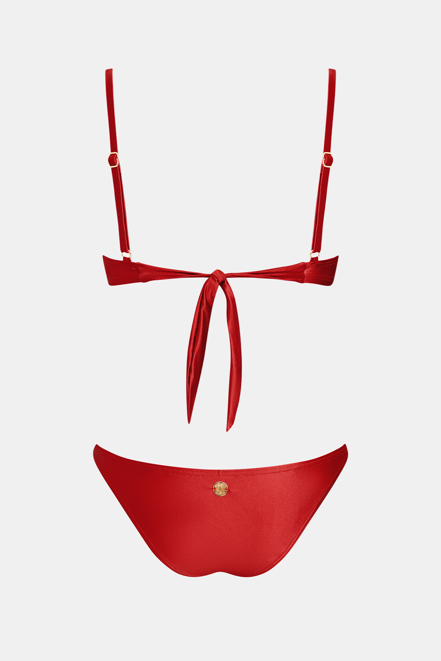 Czerwony komplet bikini French Romance